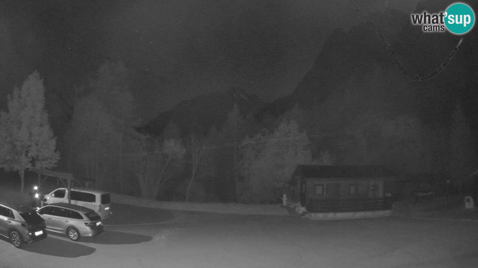 Log pod Mangartom webcam – Vista su Jerebica e Rombon – Bovec – Slovenia