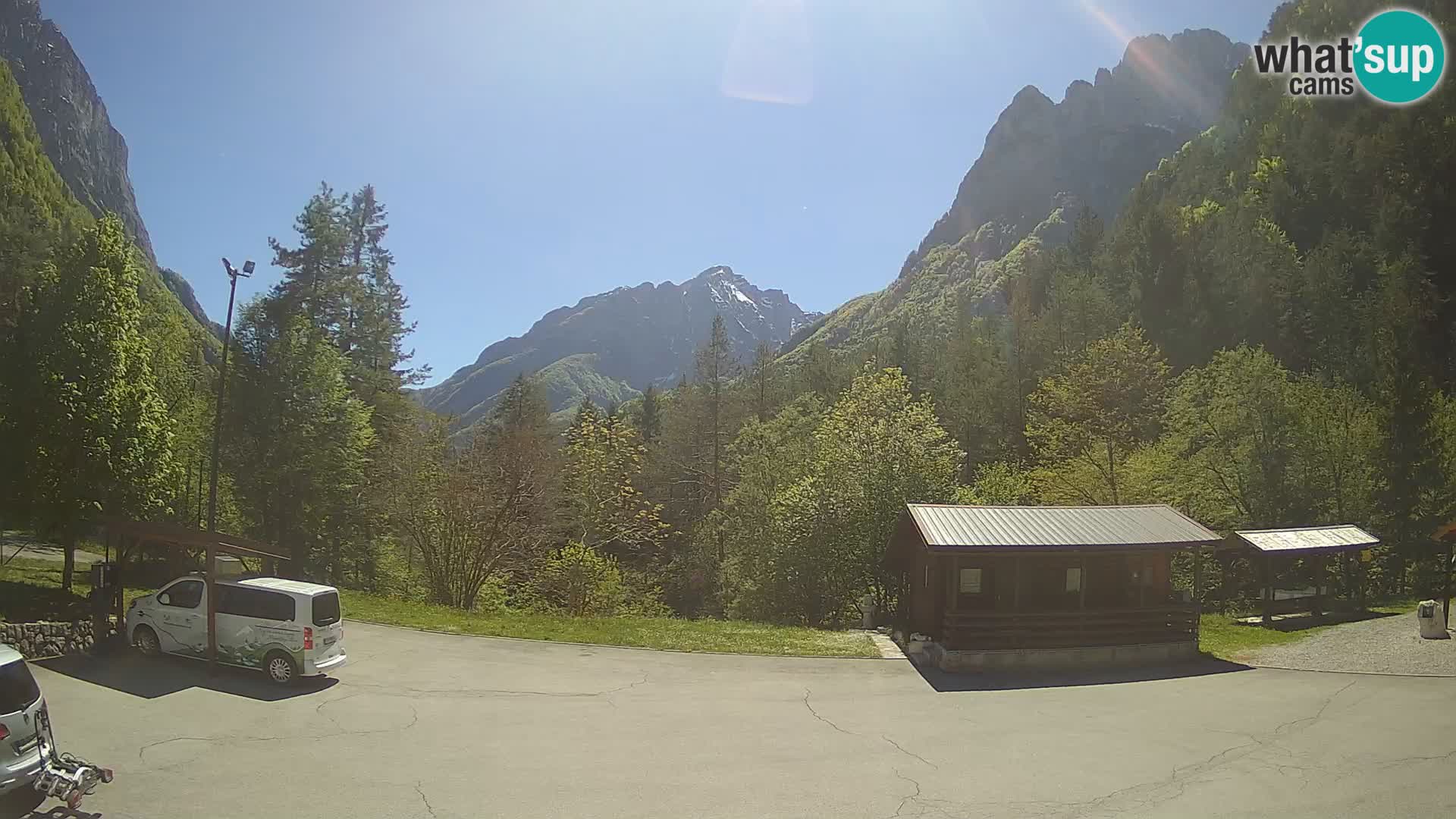 Web kamera Log pod Mangartom – Pogled na Jerebicu i Rombon – Bovec – Slovenija