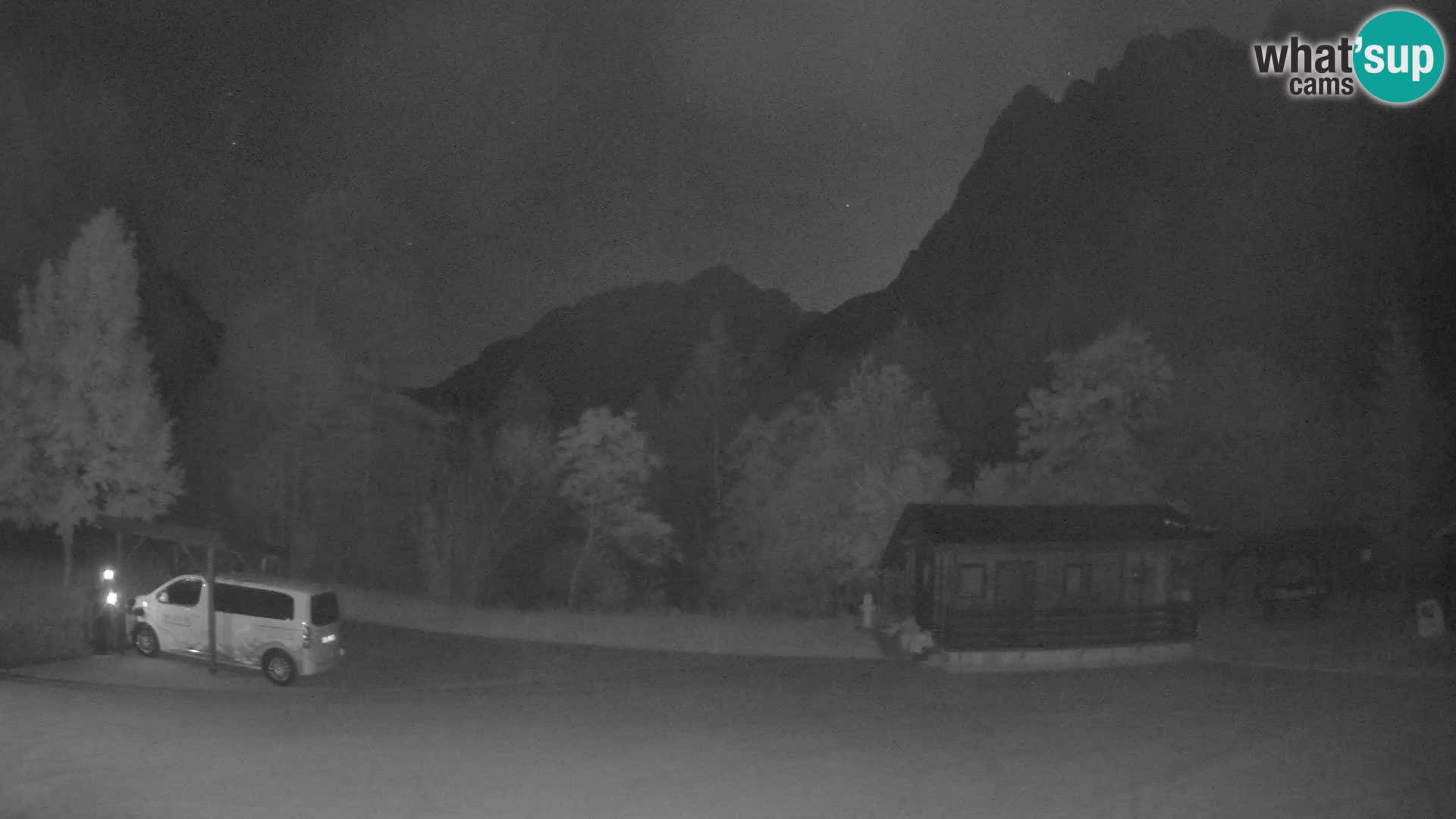 Log pod Mangartom webcam – View to Jerebica and Rombon – Bovec – Slovenia