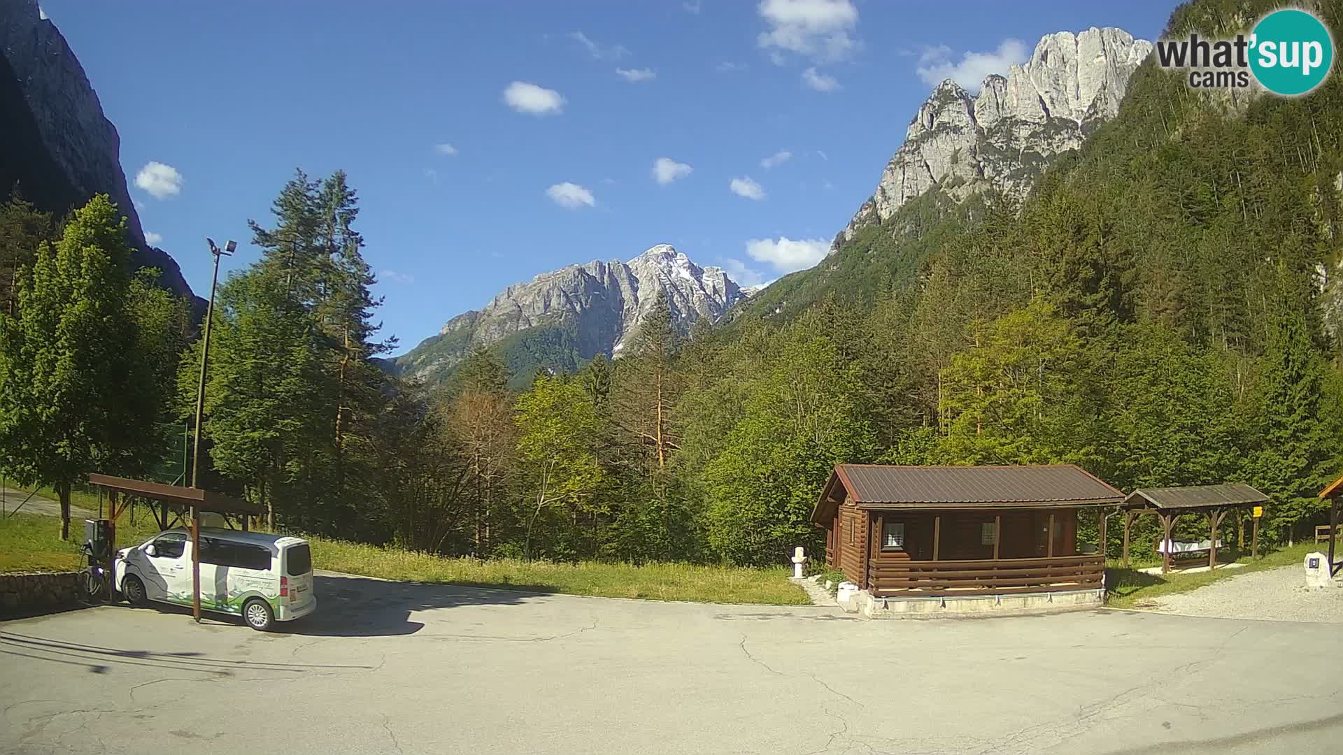Cámara web Log pod Mangartom – Vista a Jerebica y Rombon – Bovec – Eslovenia