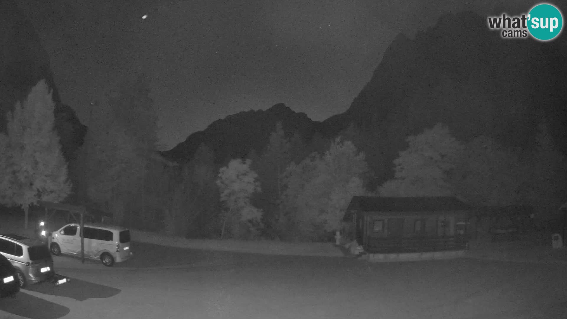 Log pod Mangartom webcam – View to Jerebica and Rombon – Bovec – Slovenia
