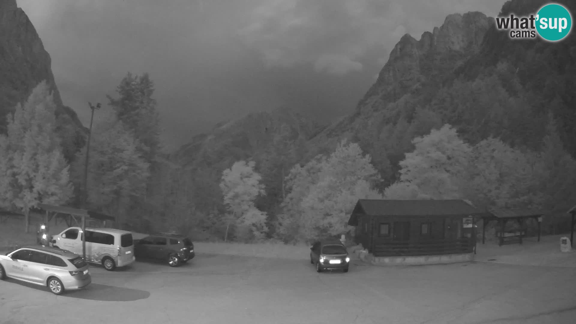 Cámara web Log pod Mangartom – Vista a Jerebica y Rombon – Bovec – Eslovenia