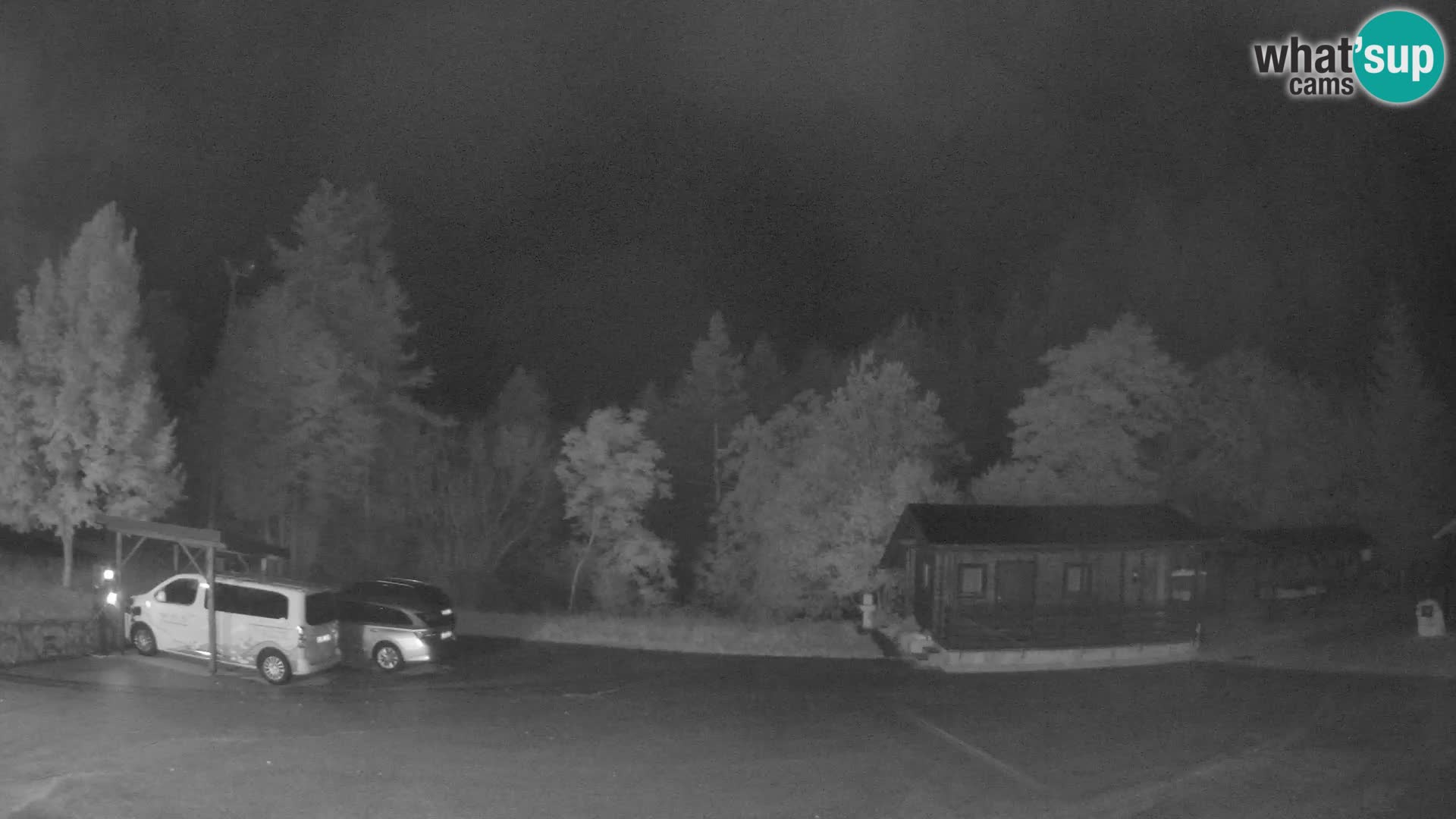 Log pod Mangartom webcam – Vista su Jerebica e Rombon – Bovec – Slovenia