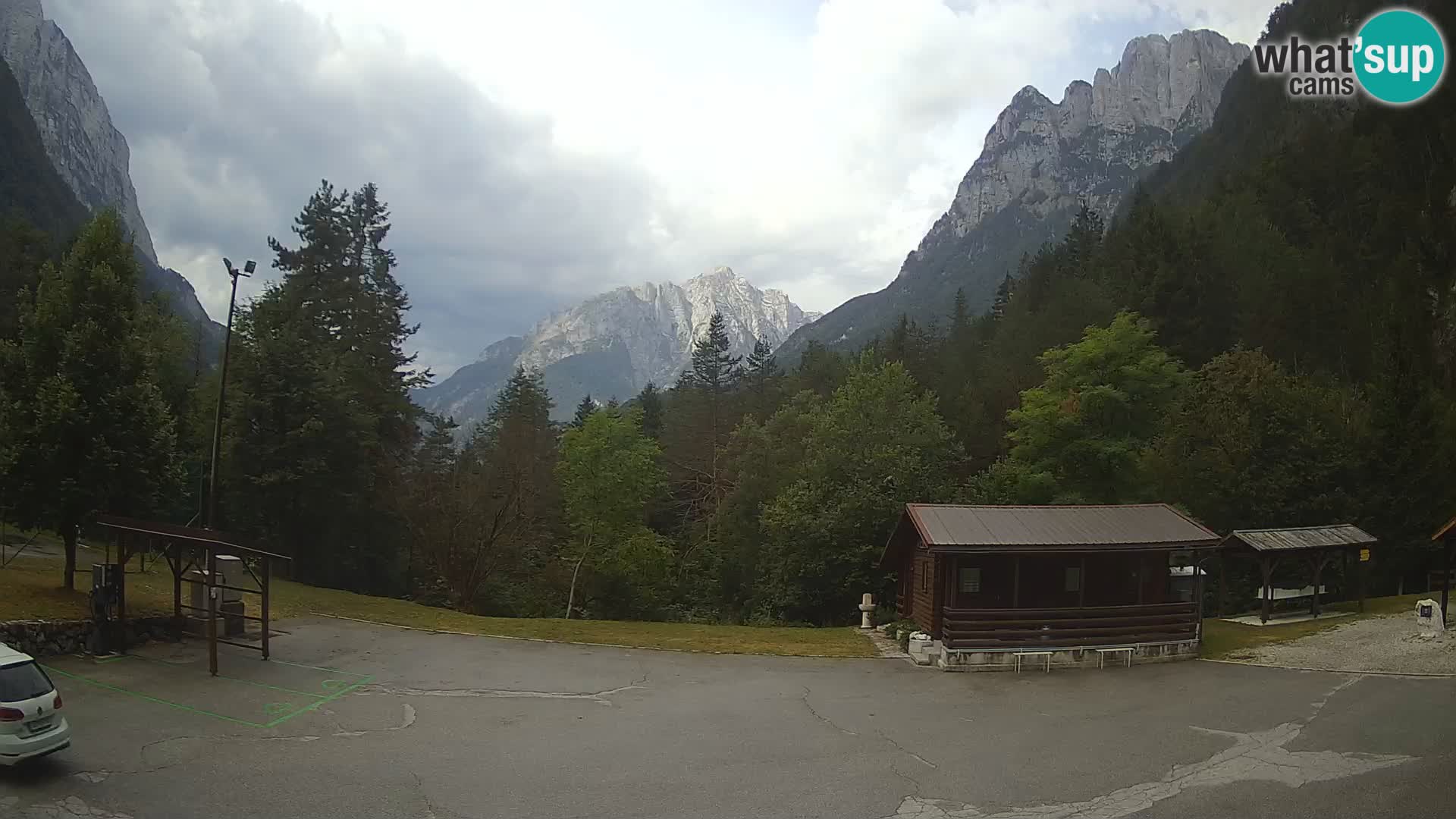 Cámara web Log pod Mangartom – Vista a Jerebica y Rombon – Bovec – Eslovenia