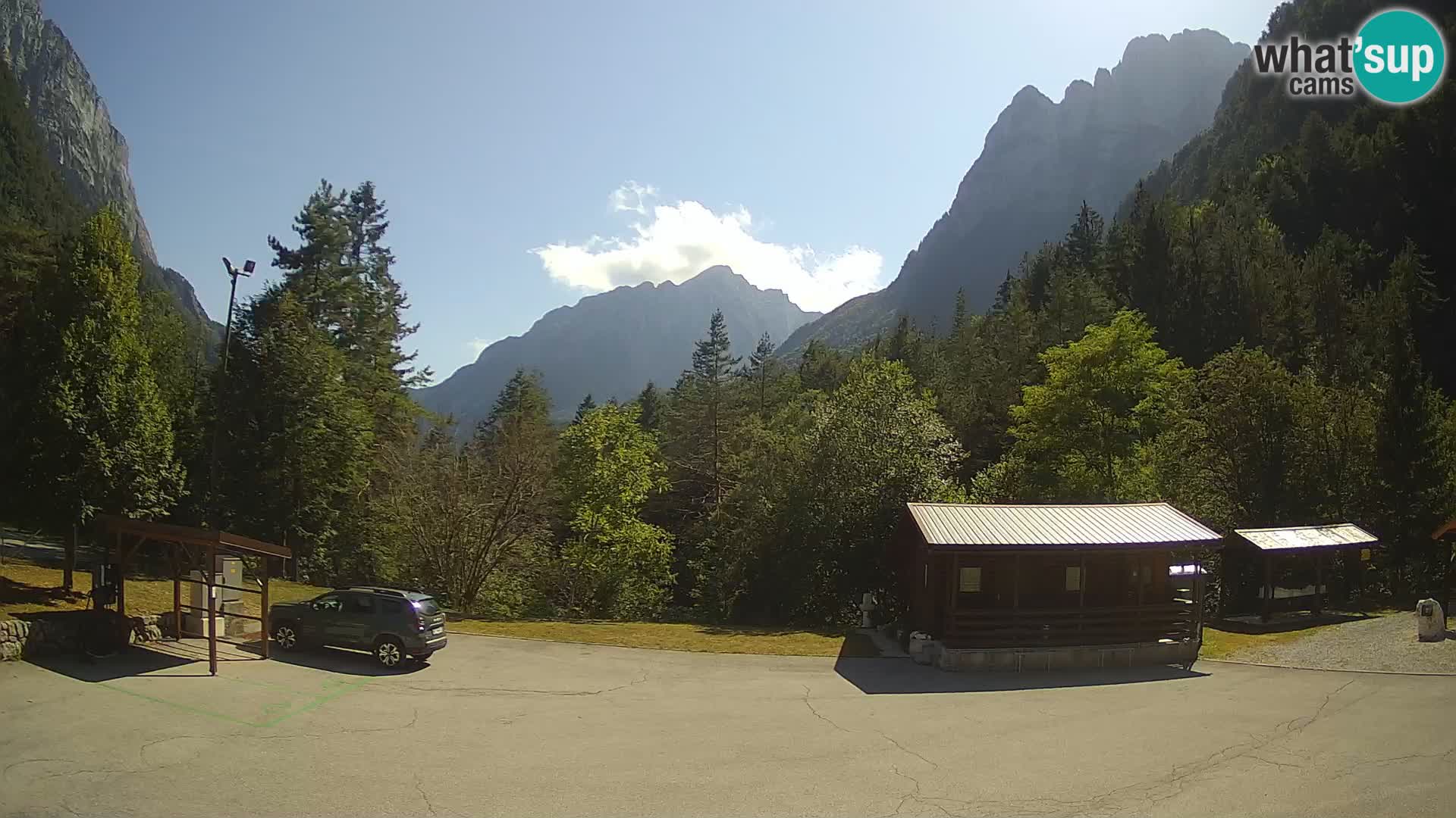 Log pod Mangartom webcam – Vue sur Jerebica et Rombon – Bovec – Slovénie