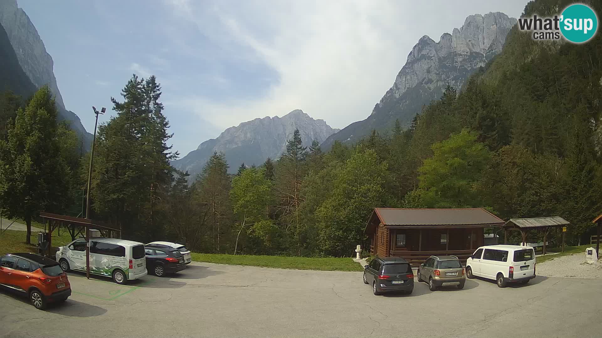 Cámara web Log pod Mangartom – Vista a Jerebica y Rombon – Bovec – Eslovenia
