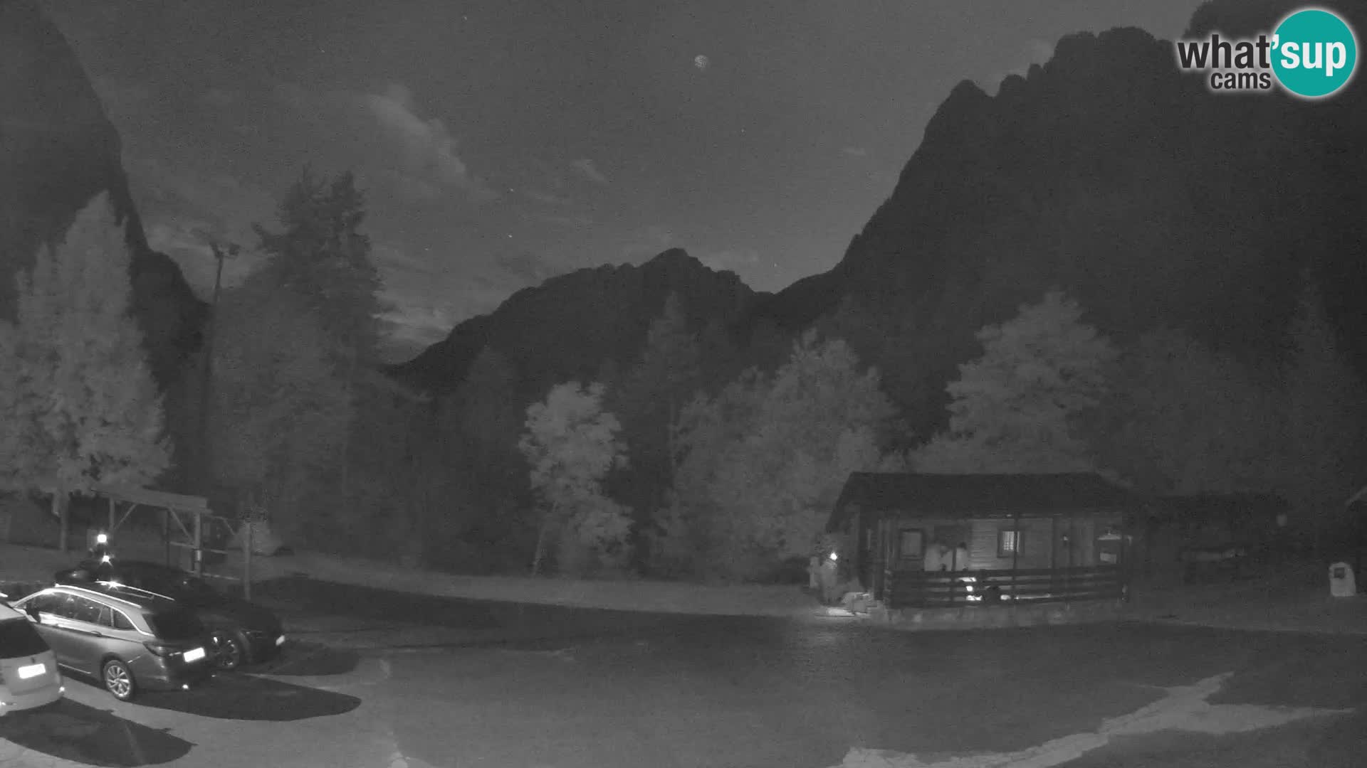 Log pod Mangartom webcam – View to Jerebica and Rombon – Bovec – Slovenia