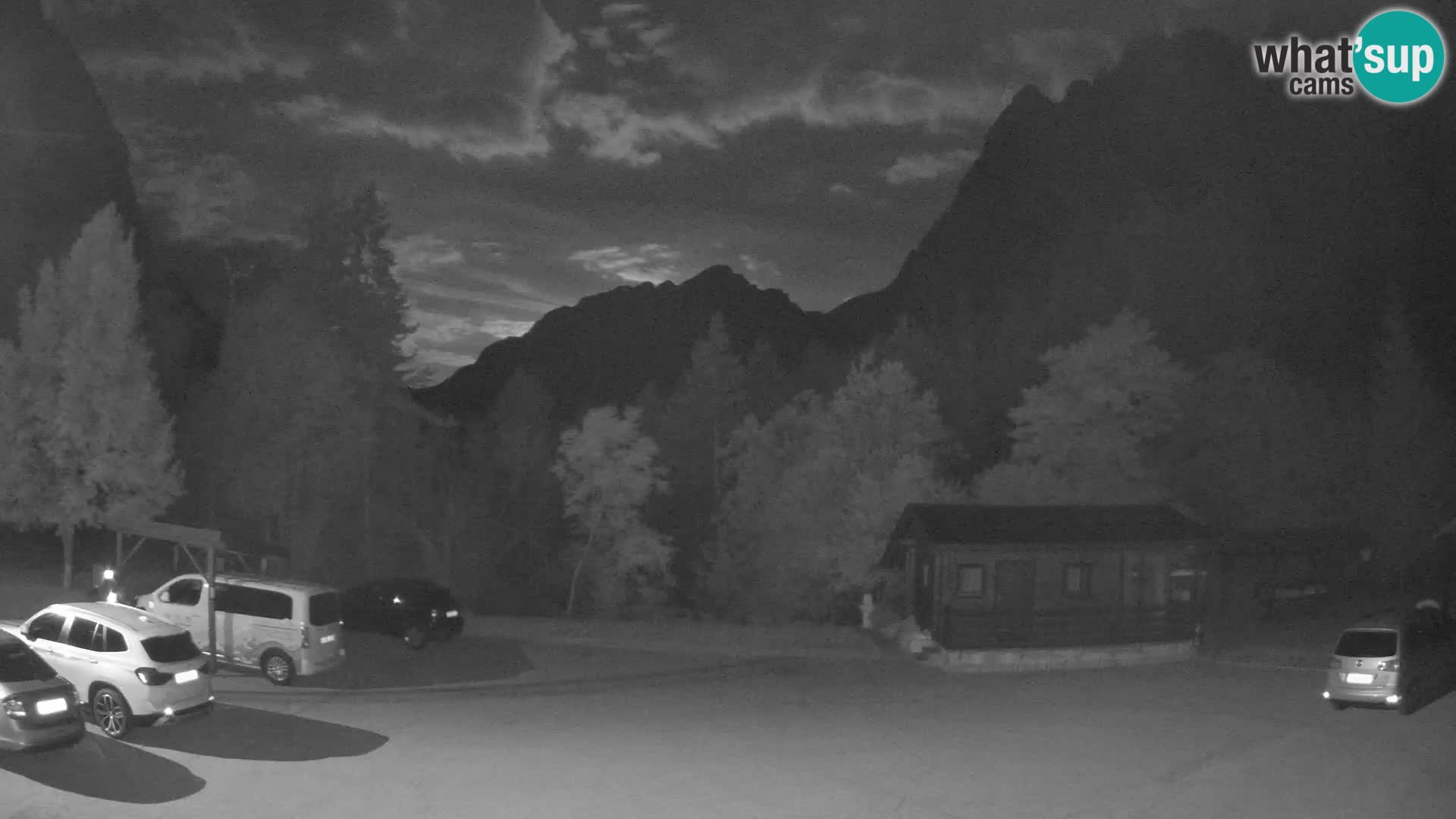 Web kamera Log pod Mangartom – Pogled na Jerebicu i Rombon – Bovec – Slovenija