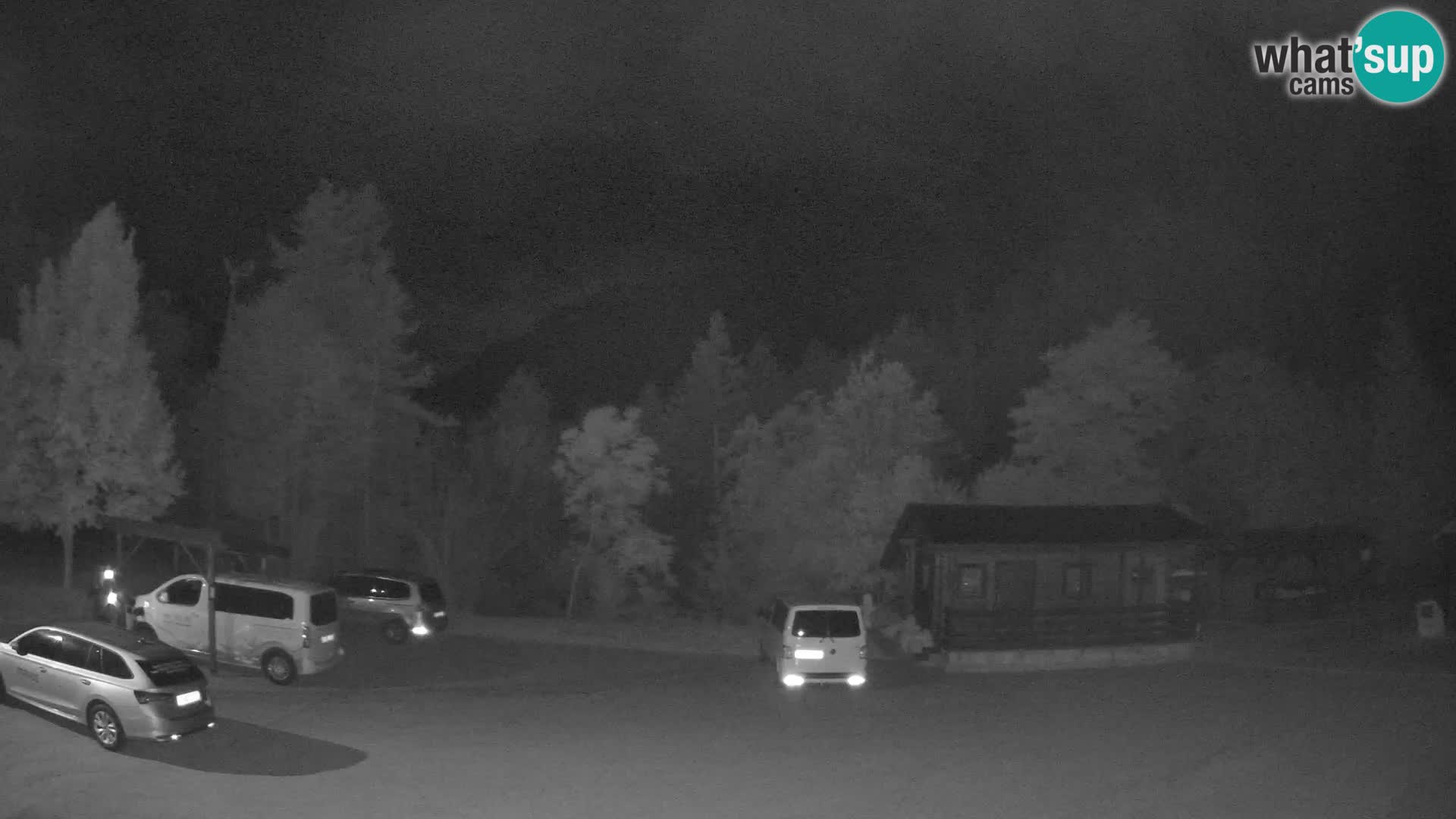 Log pod Mangartom webcam – Vista su Jerebica e Rombon – Bovec – Slovenia