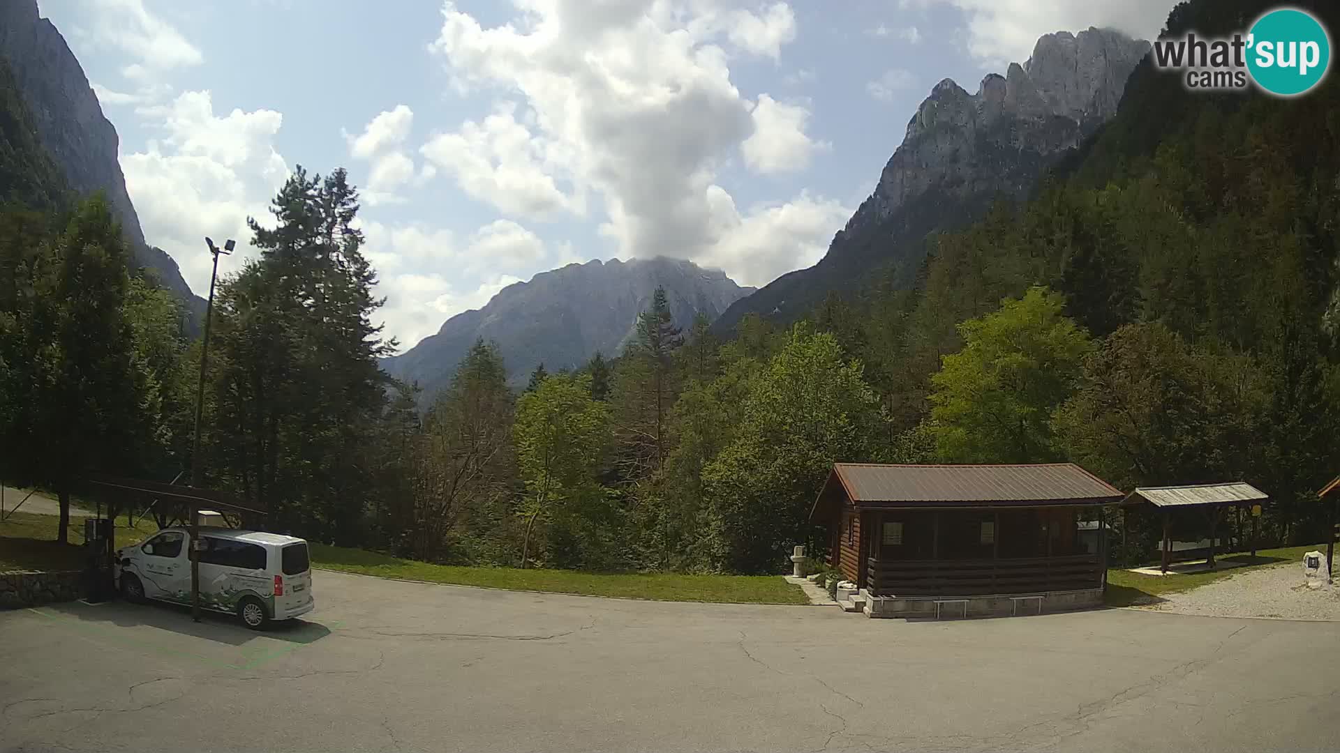 Cámara web Log pod Mangartom – Vista a Jerebica y Rombon – Bovec – Eslovenia