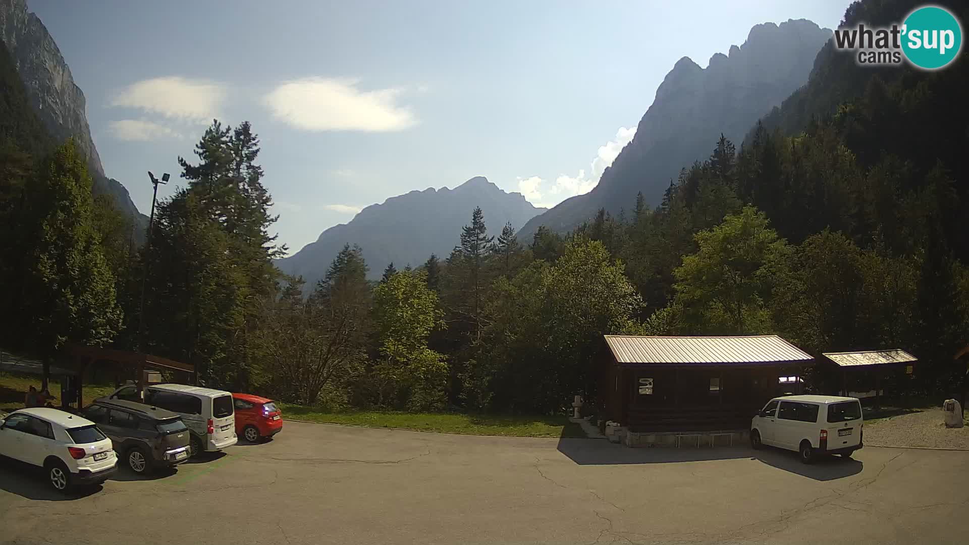 Web kamera Log pod Mangartom – Pogled na Jerebicu i Rombon – Bovec – Slovenija