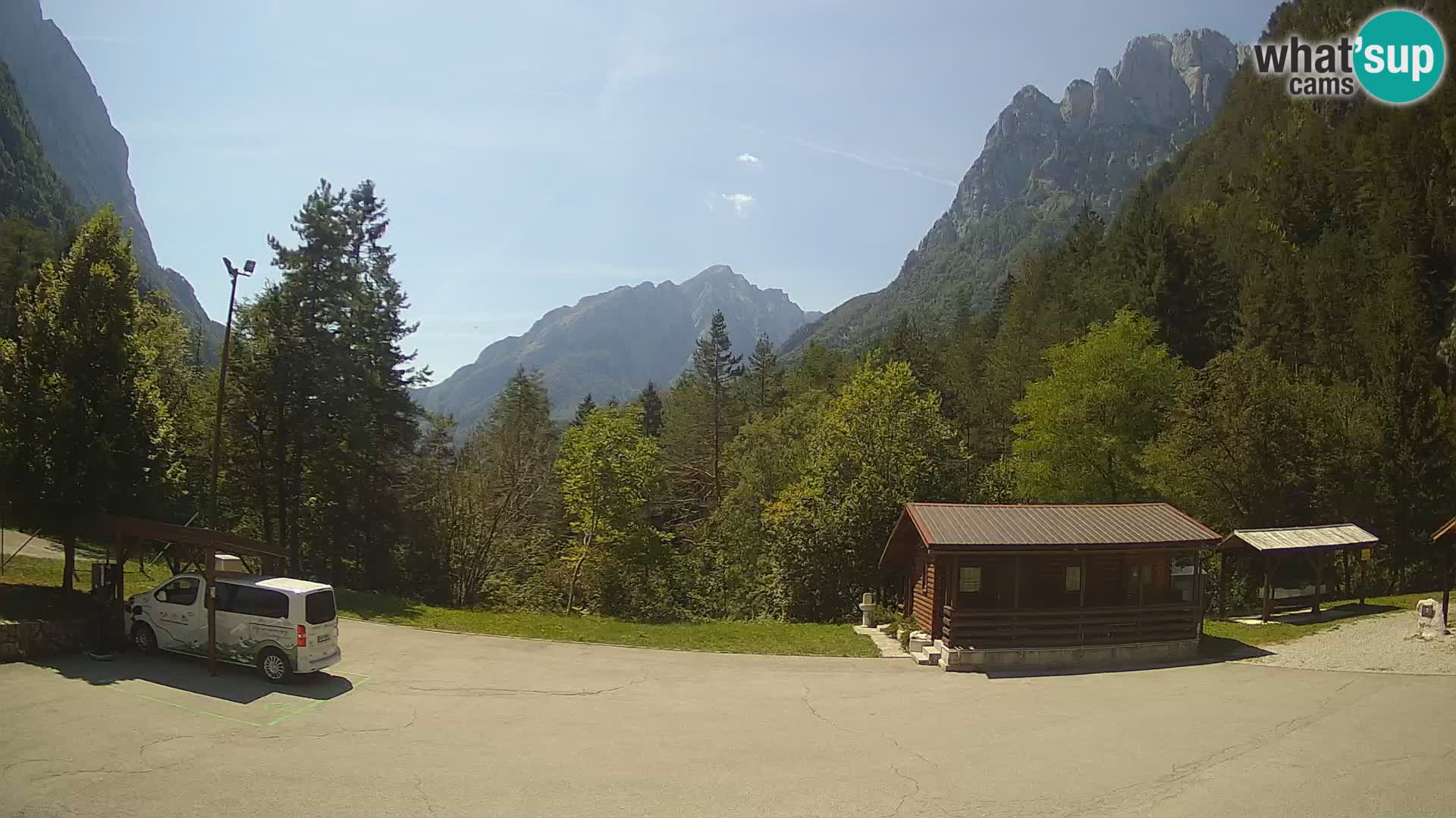 Log pod Mangartom webcam – Vue sur Jerebica et Rombon – Bovec – Slovénie
