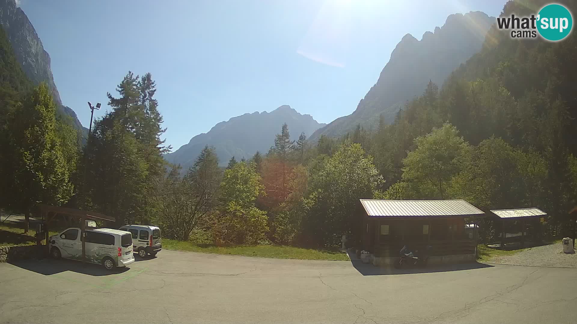 Cámara web Log pod Mangartom – Vista a Jerebica y Rombon – Bovec – Eslovenia