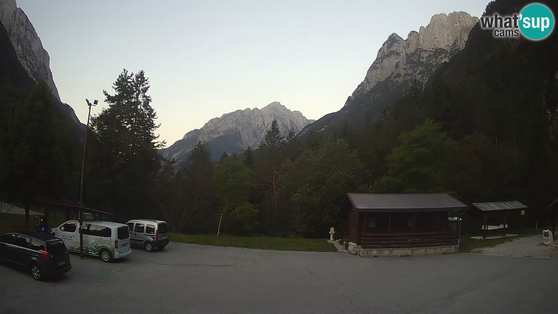 Log pod Mangartom webcam – Vue sur Jerebica et Rombon – Bovec – Slovénie