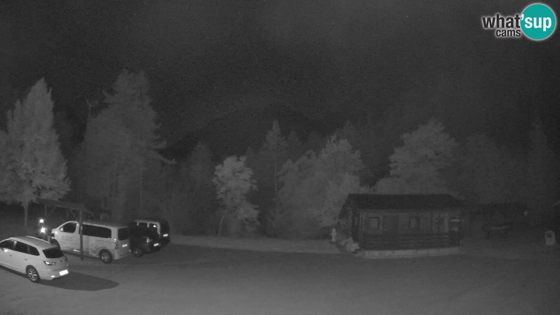 Spletna kamera Log pod Mangartom – Pogled na Jerebico in Rombon – Bovec – Slovenija