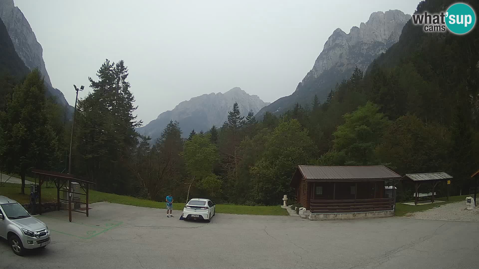 Log pod Mangartom webcam – View to Jerebica and Rombon – Bovec – Slovenia