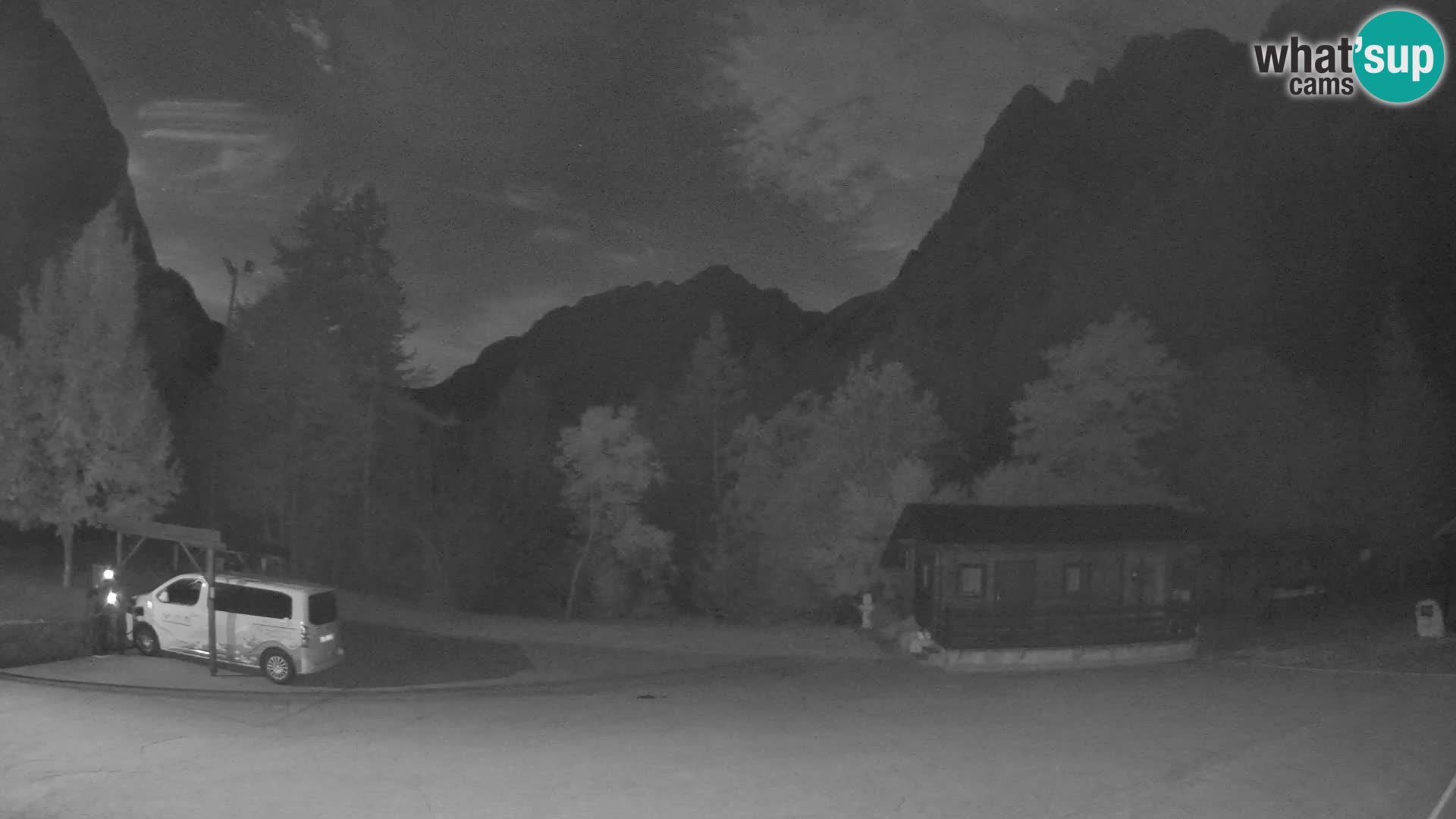 Log pod Mangartom webcam – View to Jerebica and Rombon – Bovec – Slovenia