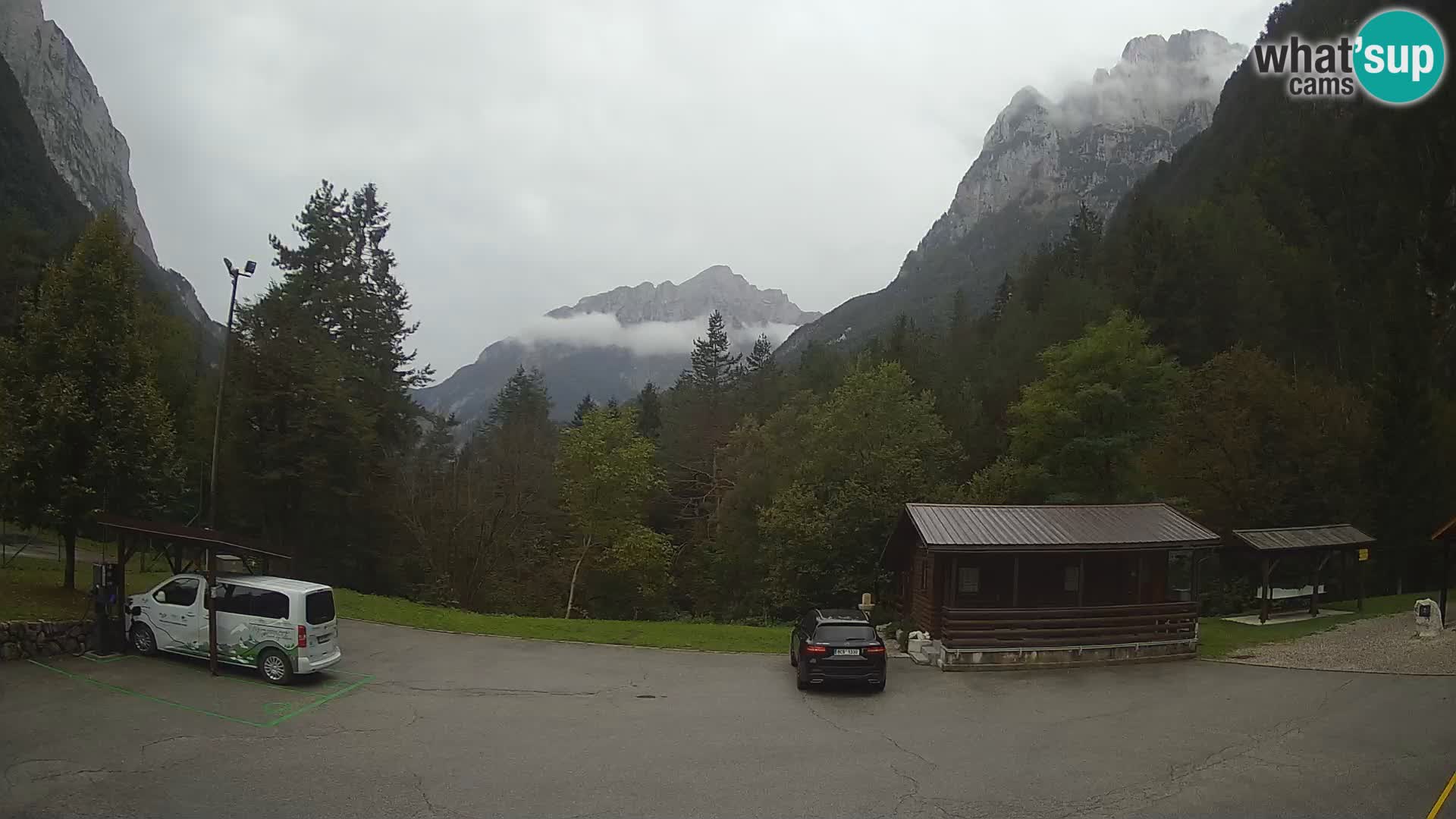 Web kamera Log pod Mangartom – Pogled na Jerebicu i Rombon – Bovec – Slovenija