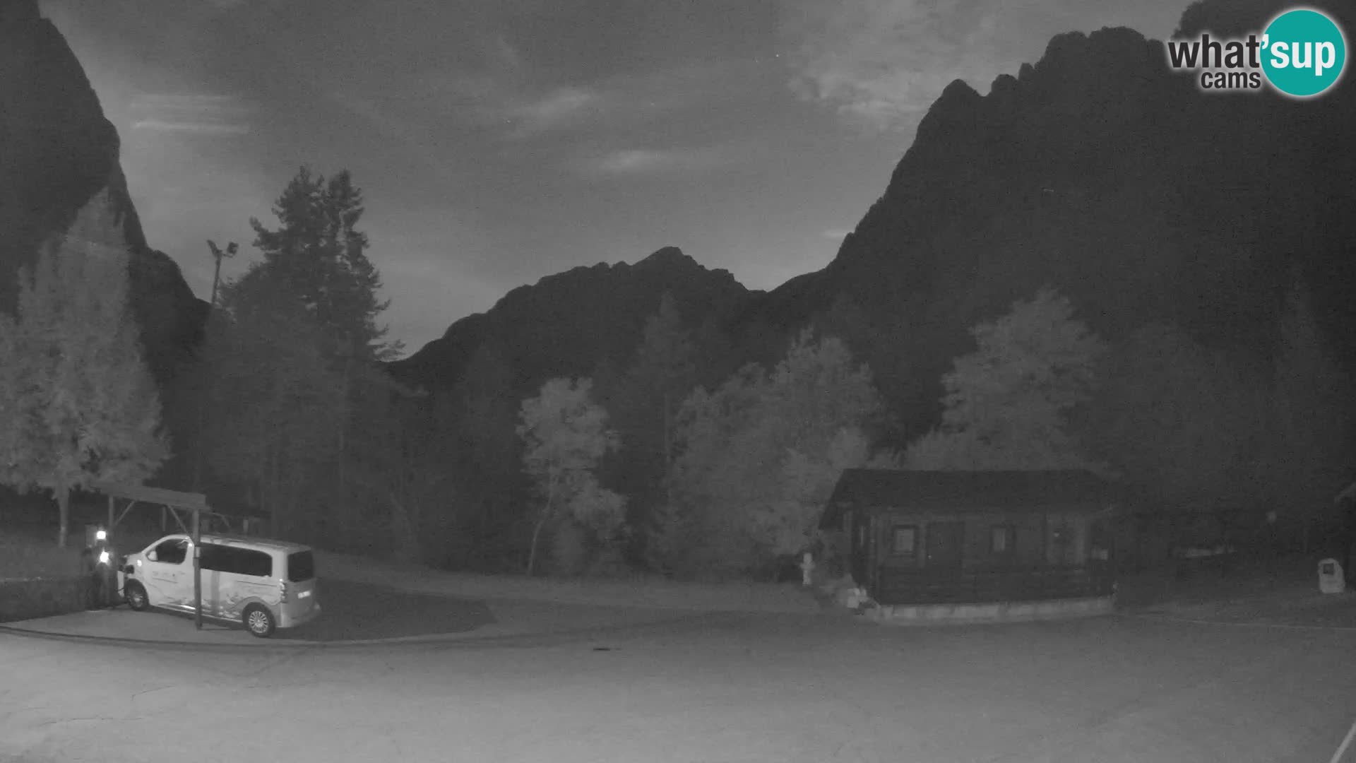 Log pod Mangartom webcam – Vue sur Jerebica et Rombon – Bovec – Slovénie