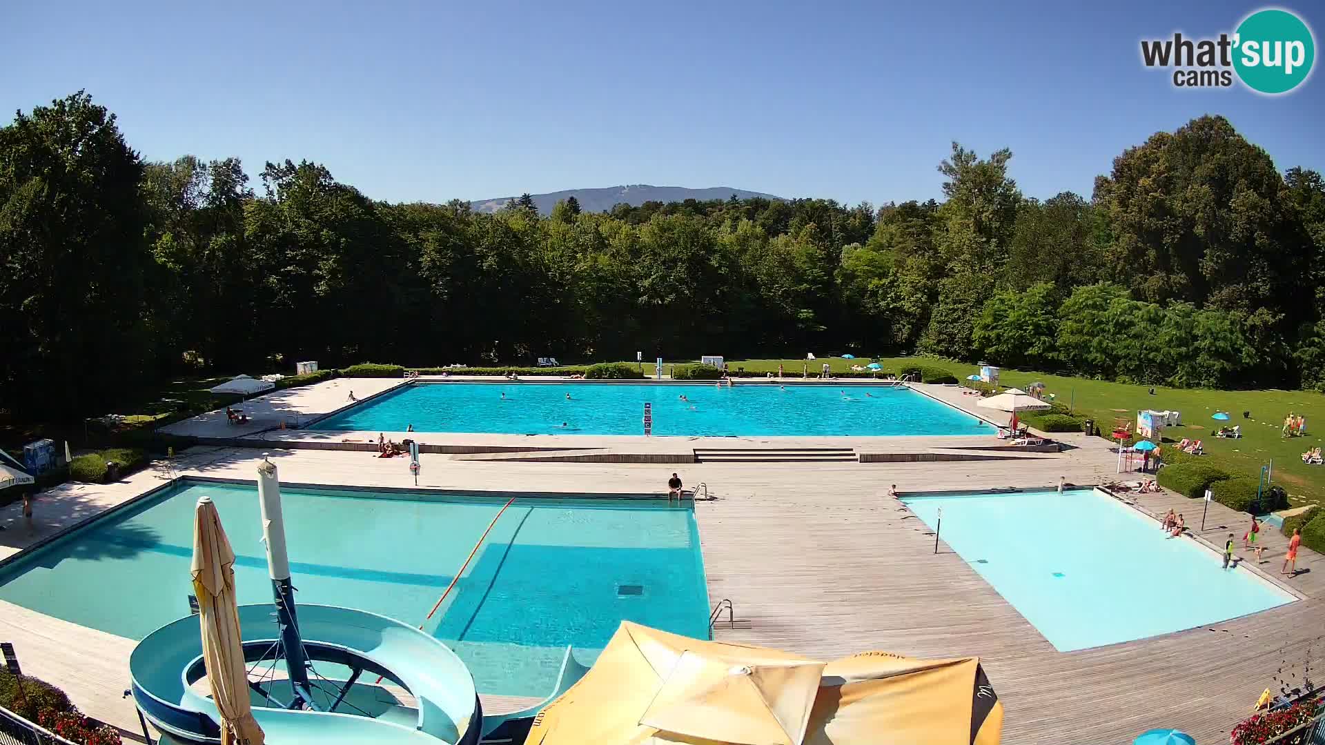 Webcam Schwimmbad der Insel Maribor