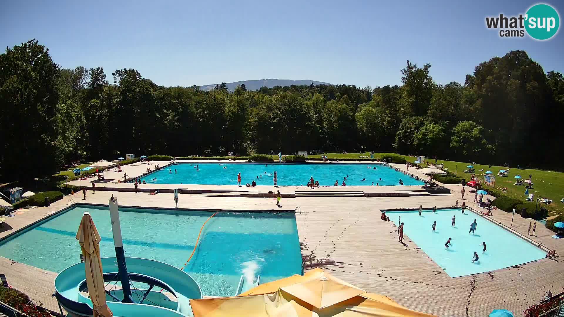 Webcam Schwimmbad der Insel Maribor