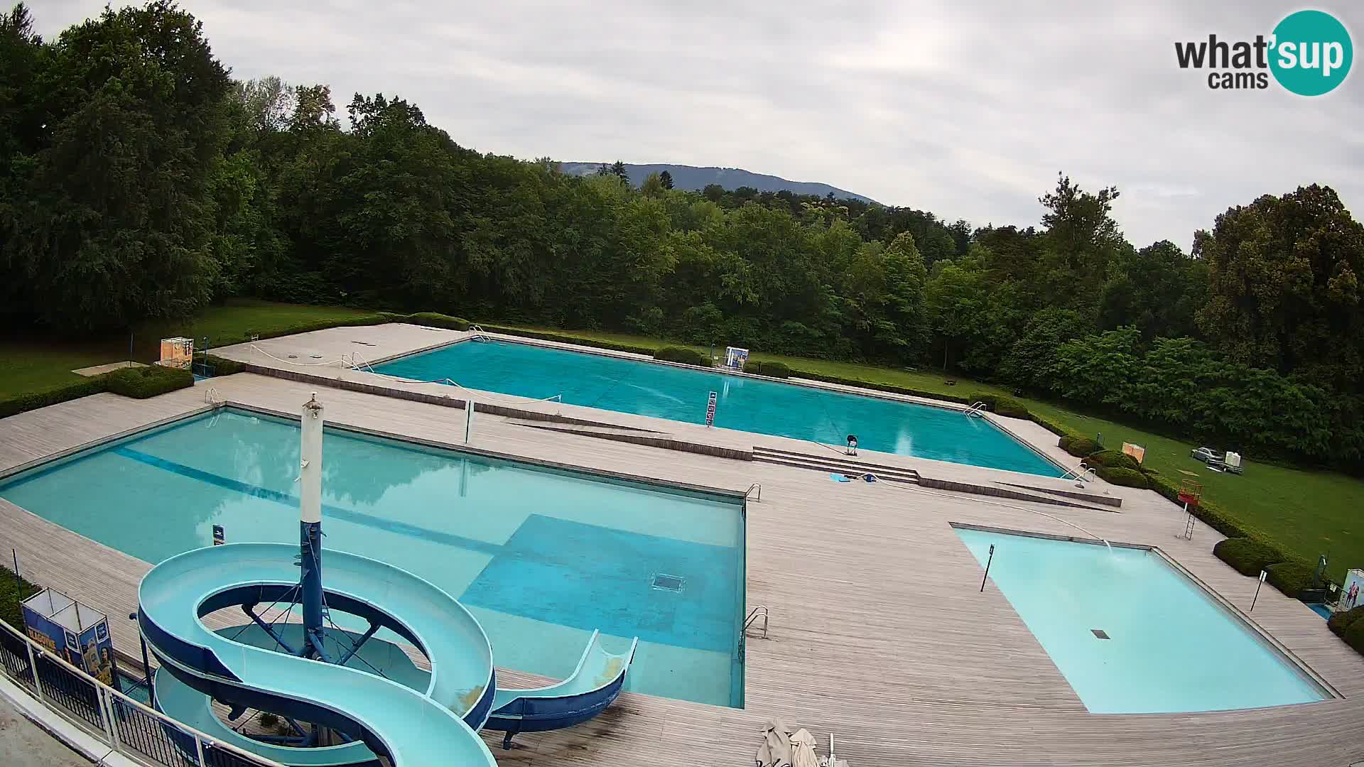 Webcam Schwimmbad der Insel Maribor