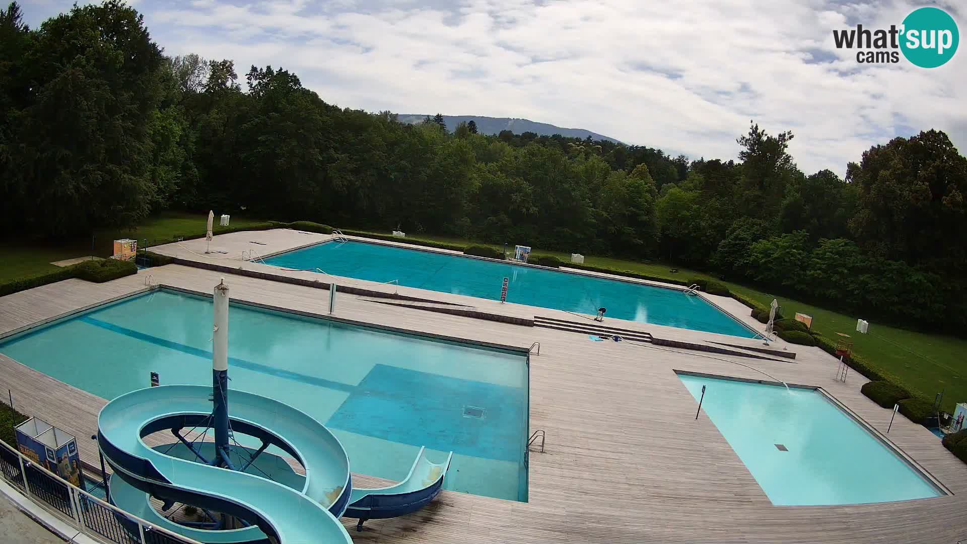 Webcam Schwimmbad der Insel Maribor