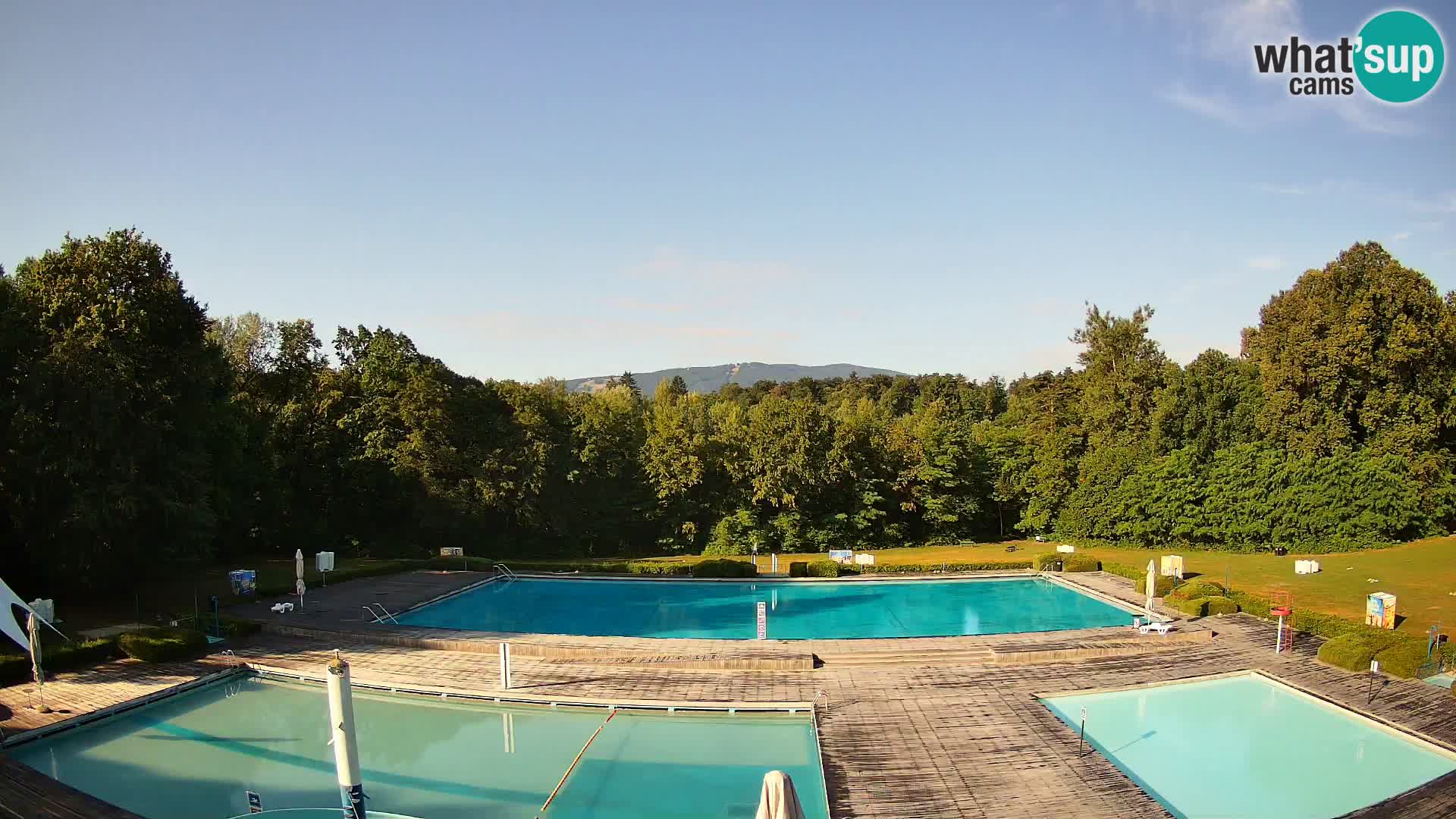 Webcam Schwimmbad der Insel Maribor
