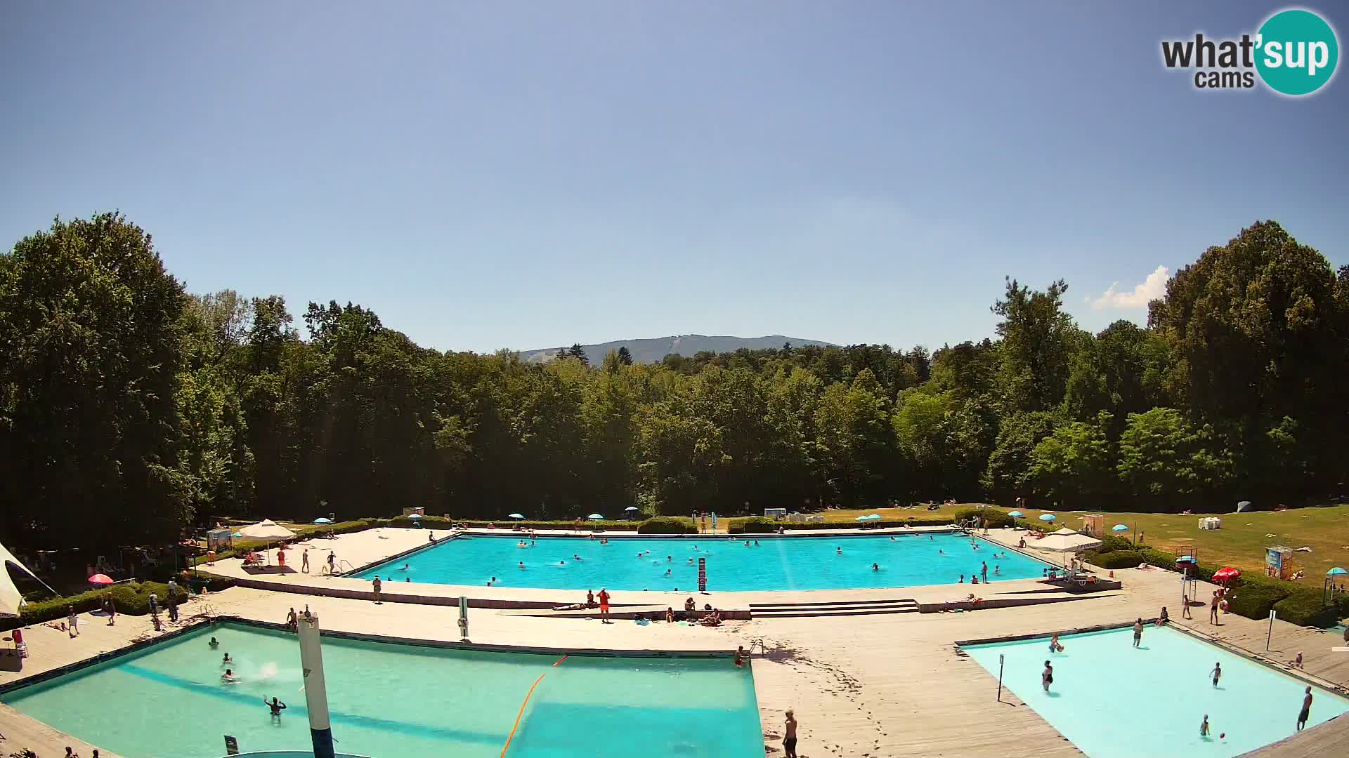 Webcam Schwimmbad der Insel Maribor