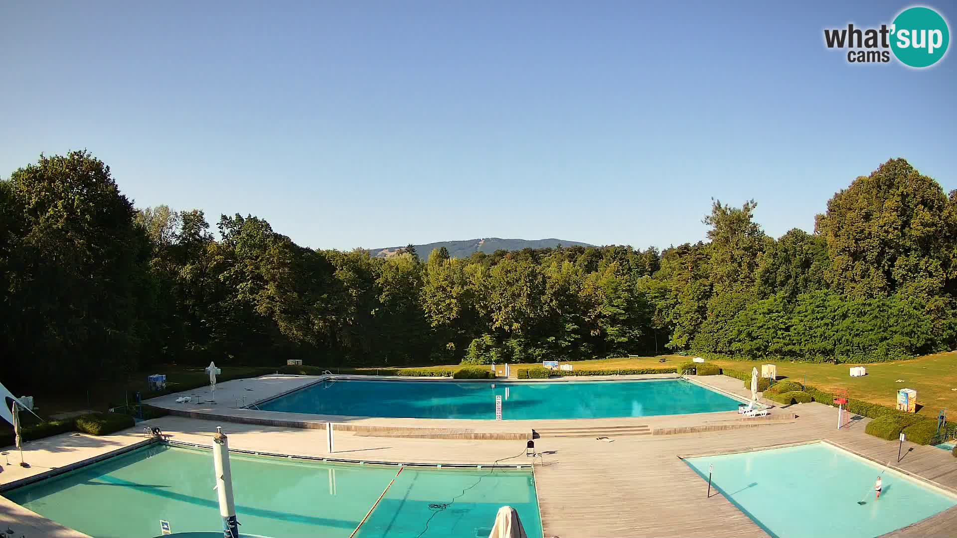Webcam Schwimmbad der Insel Maribor