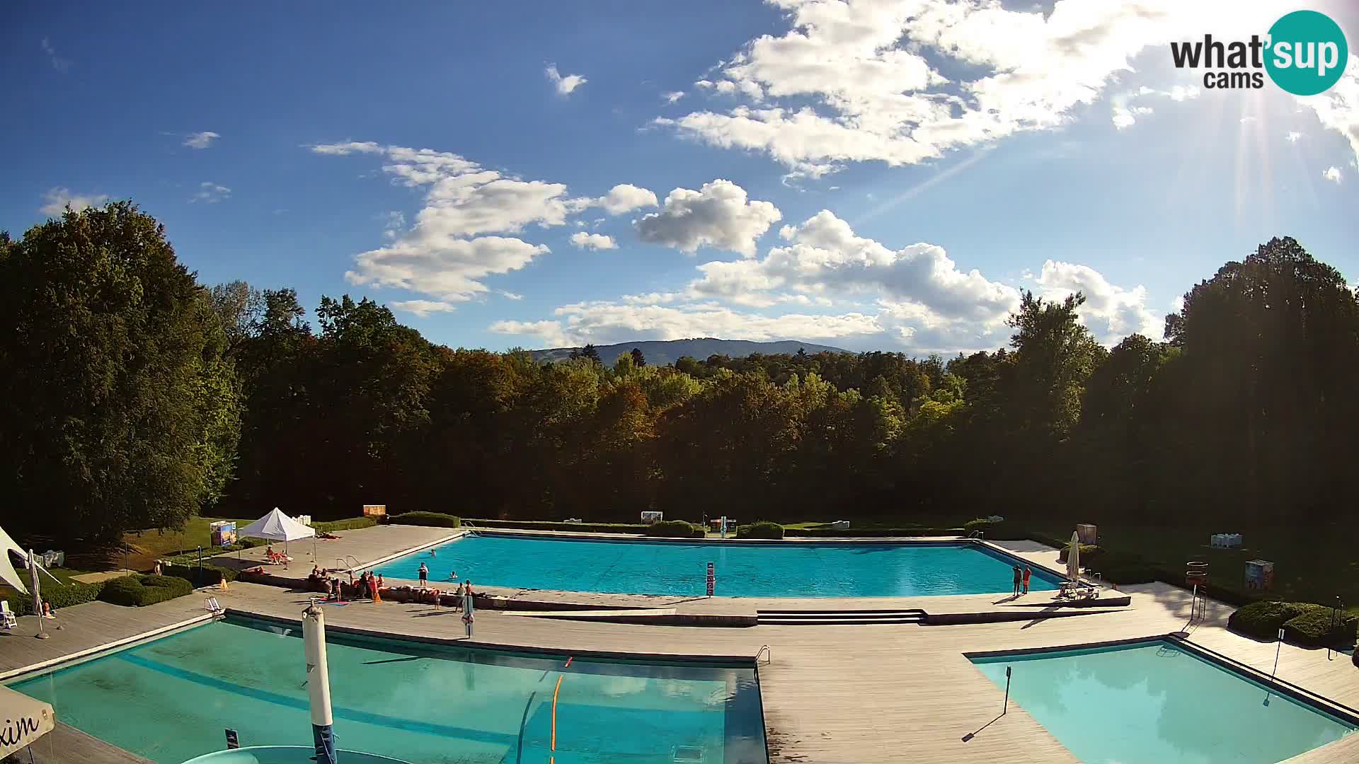 Webcam Schwimmbad der Insel Maribor