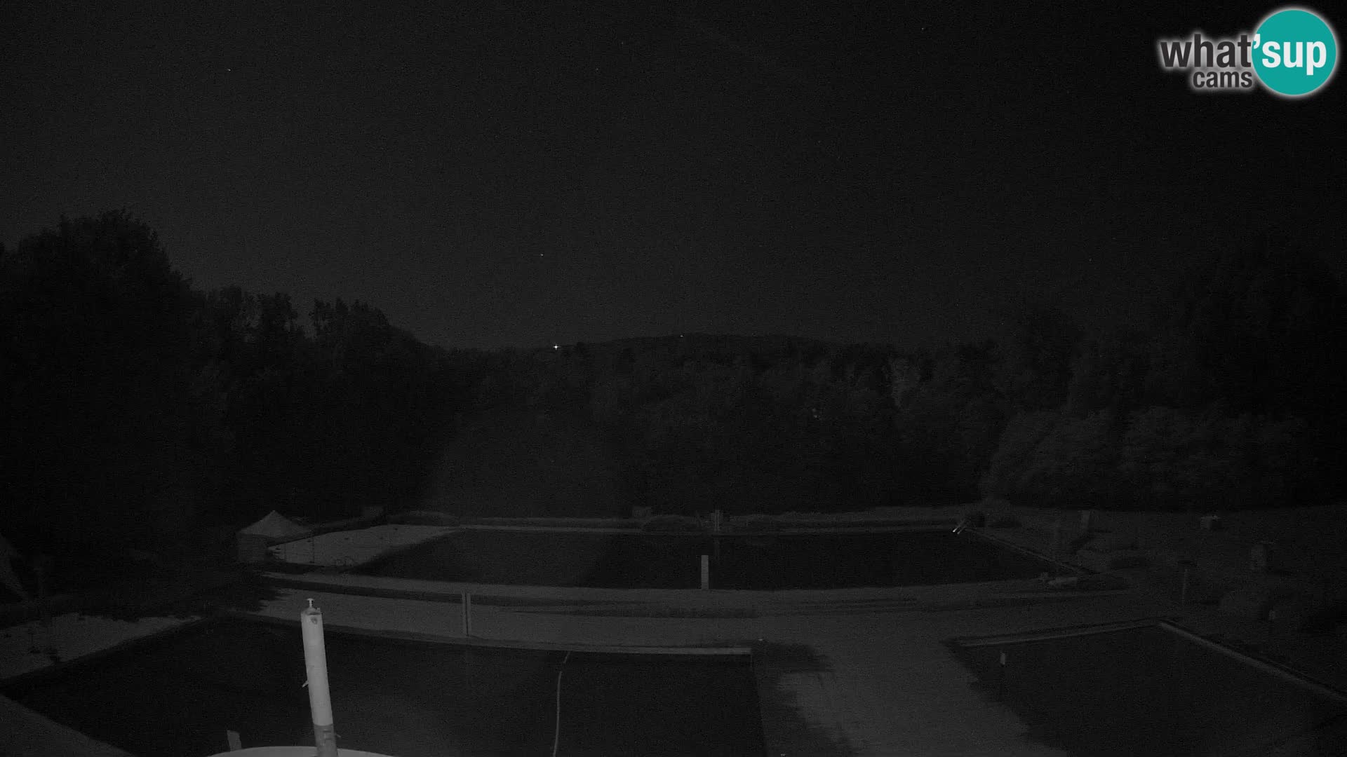 Cámara web en la piscina de la isla de Maribor
