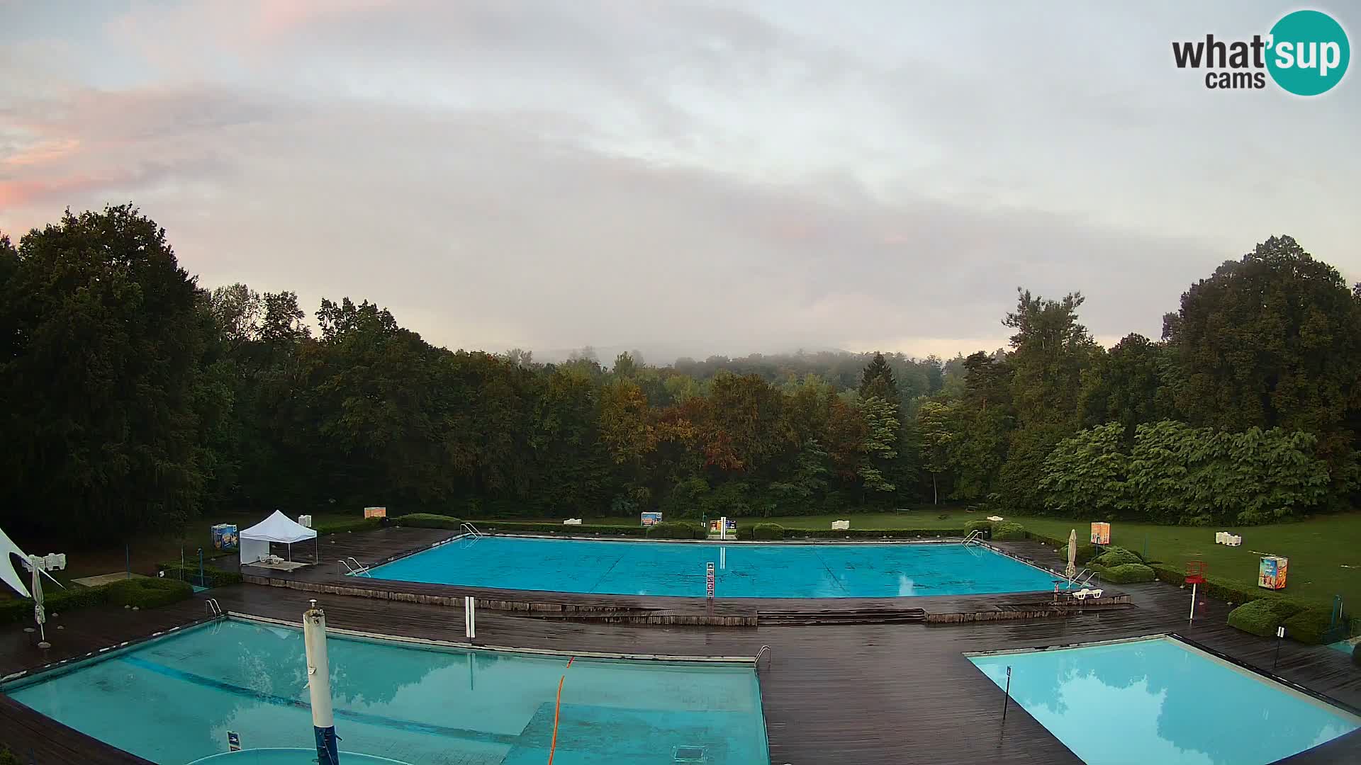Webcam Schwimmbad der Insel Maribor