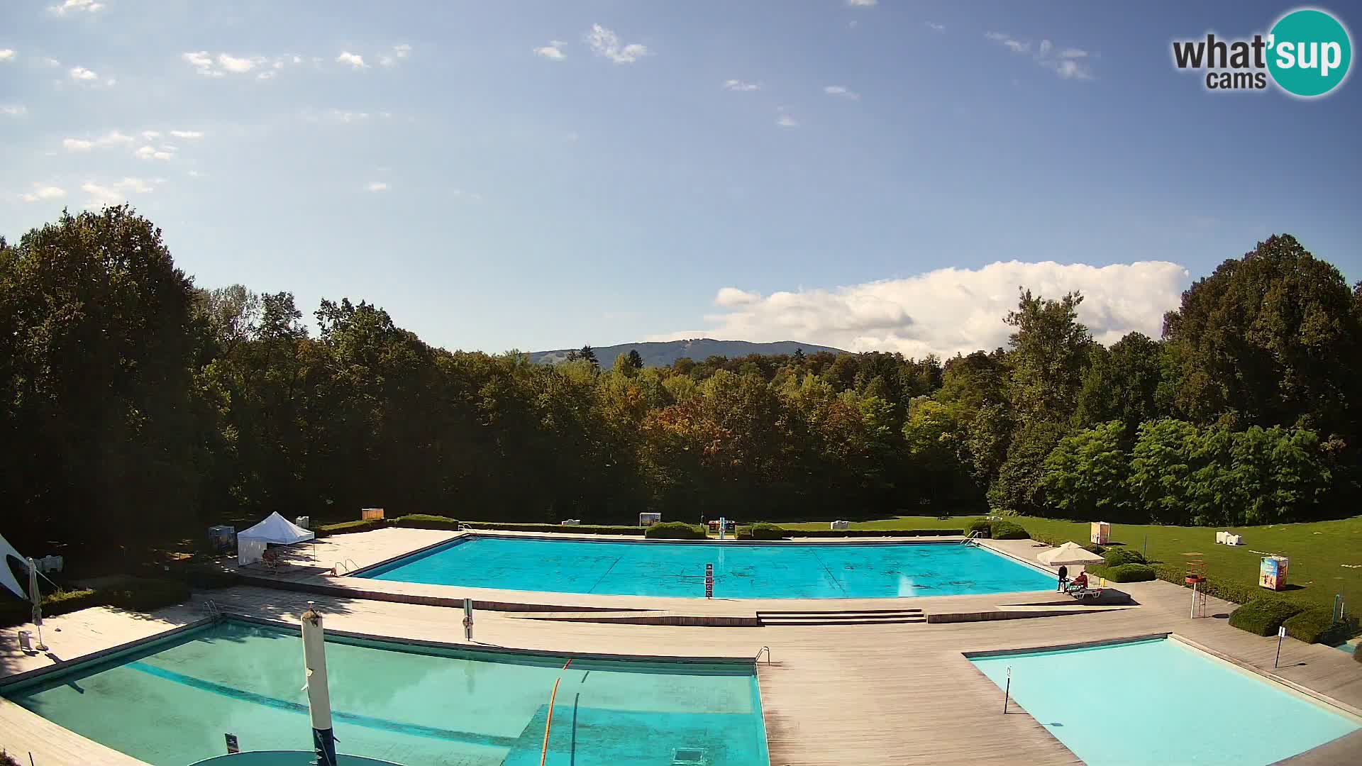 Webcam Schwimmbad der Insel Maribor