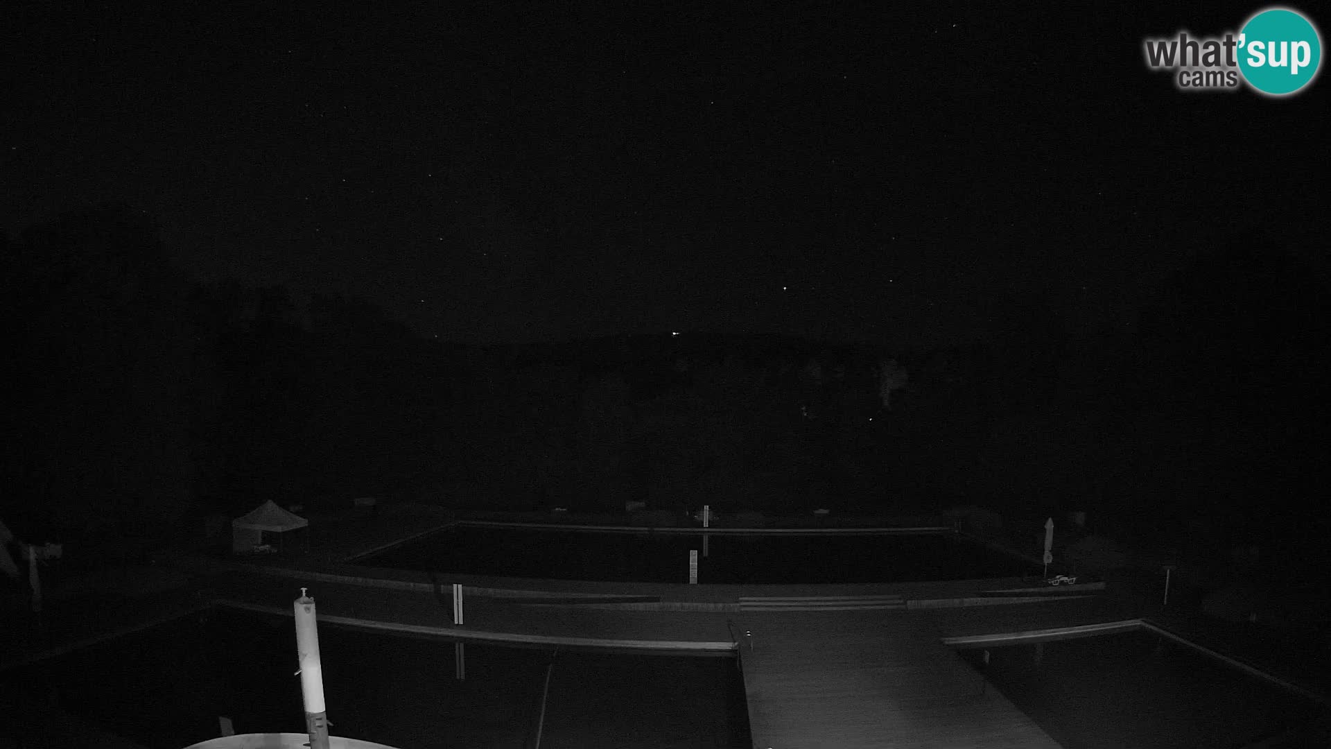 Cámara web en la piscina de la isla de Maribor