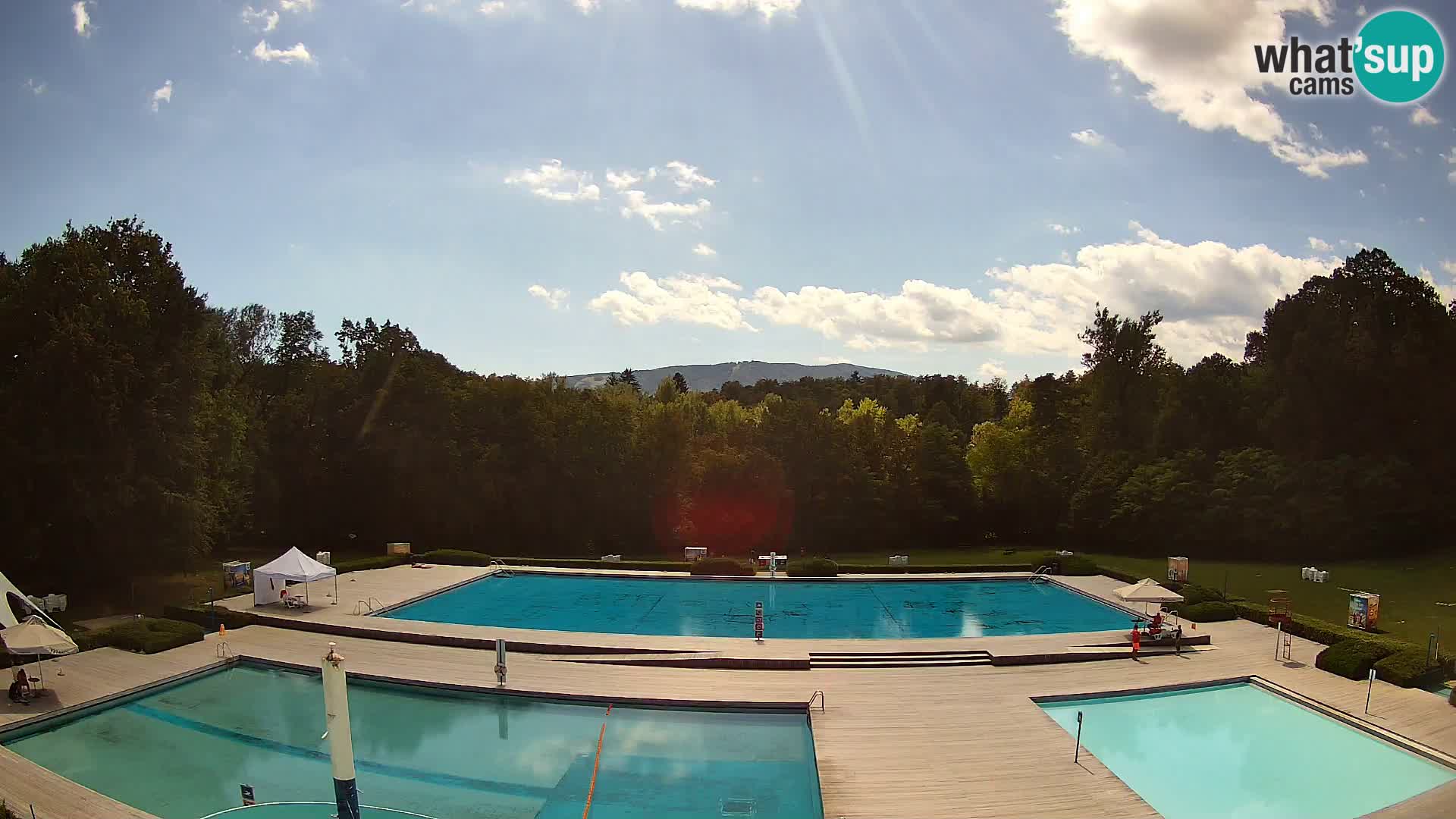 Webcam Schwimmbad der Insel Maribor