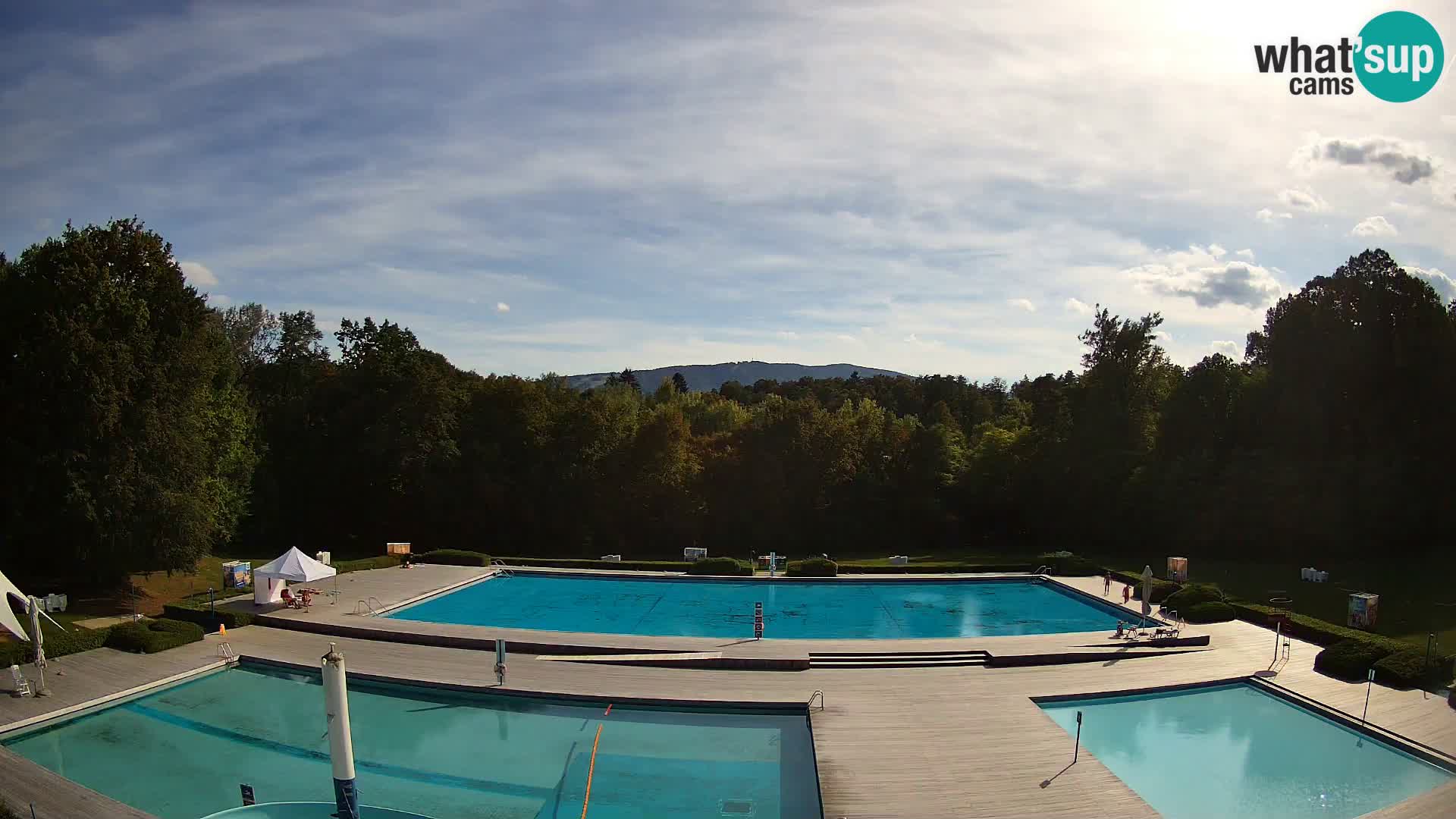 Webcam Schwimmbad der Insel Maribor