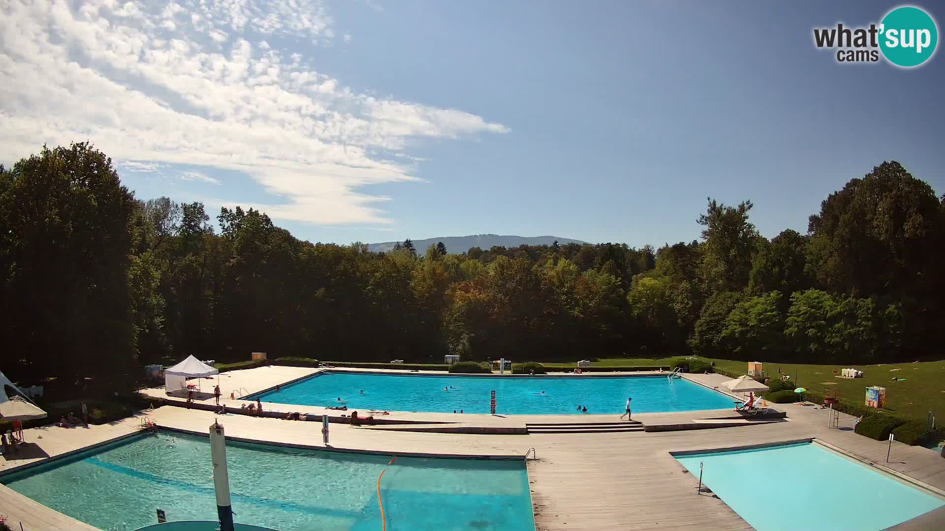 Webcam Schwimmbad der Insel Maribor