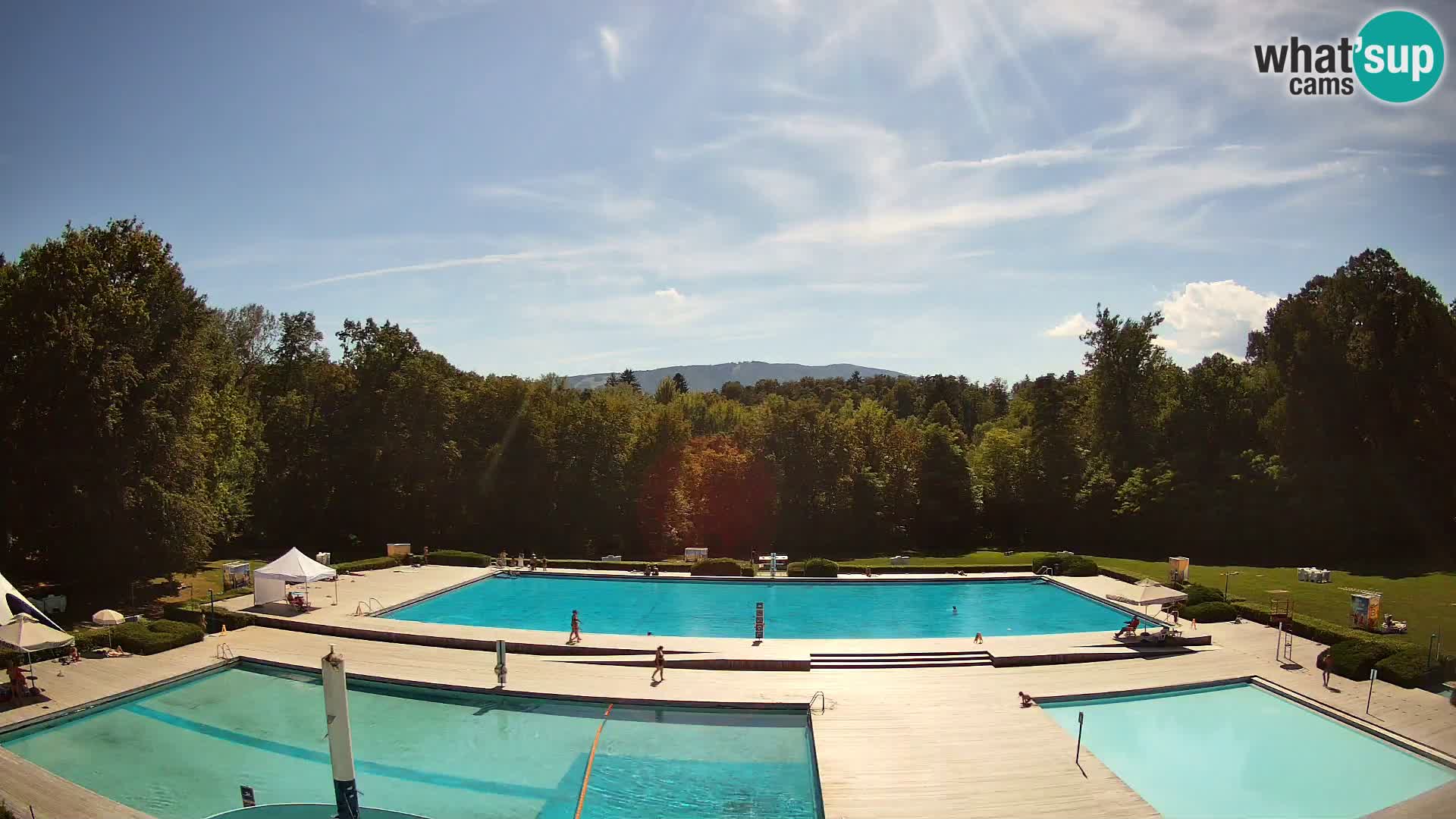 Webcam Schwimmbad der Insel Maribor