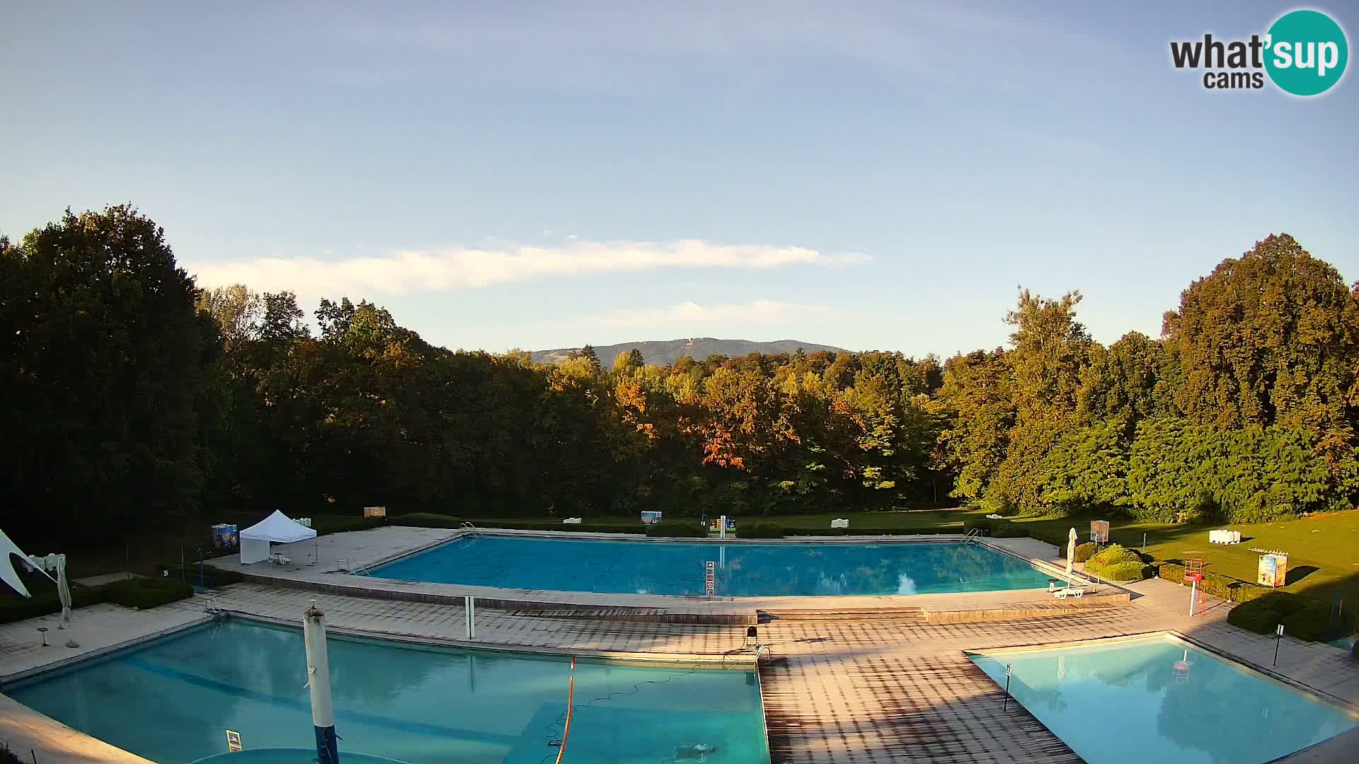 Webcam Schwimmbad der Insel Maribor