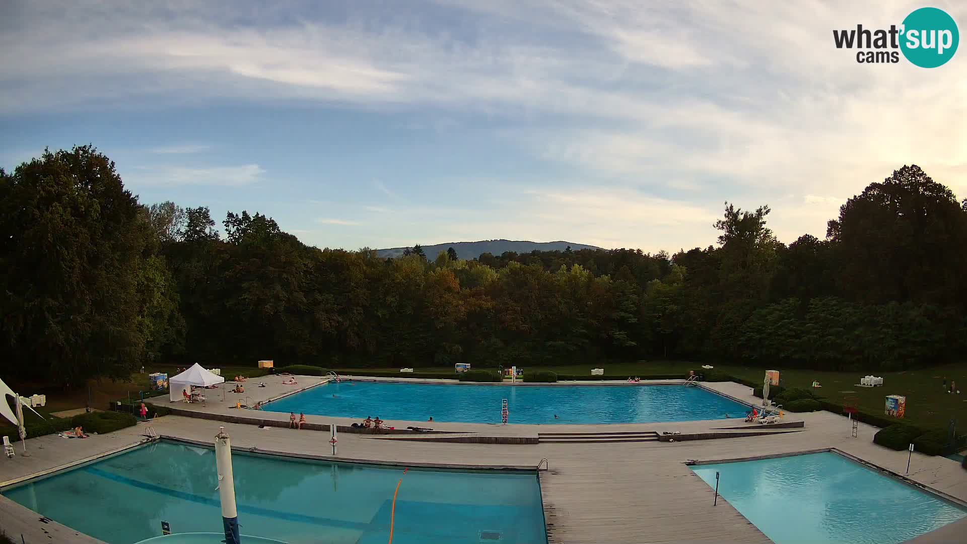Webcam Schwimmbad der Insel Maribor