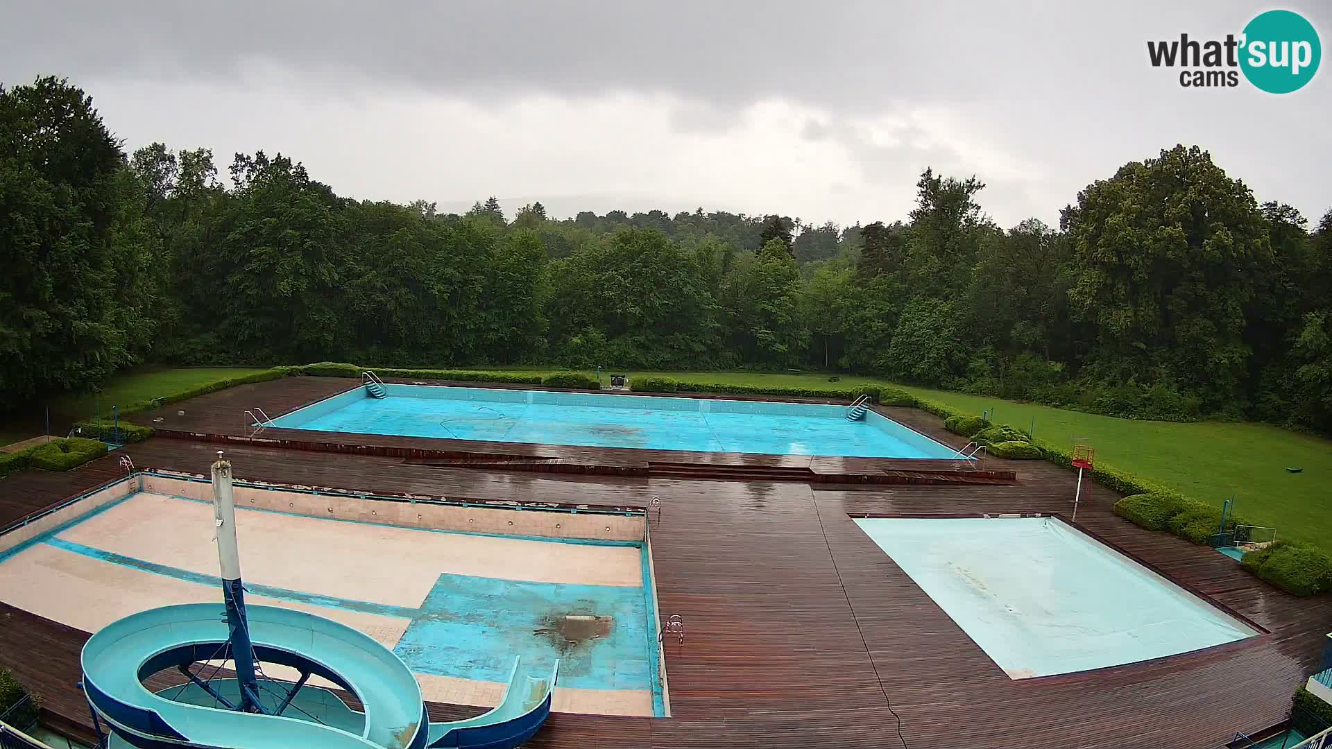Webcam Schwimmbad der Insel Maribor