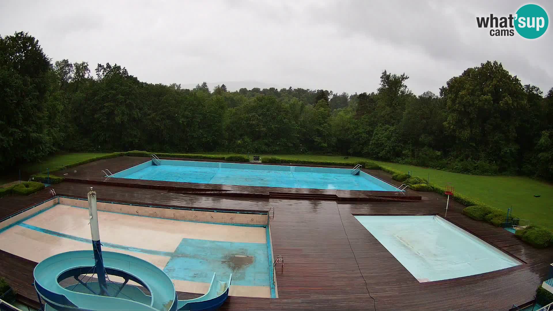 Webcam Schwimmbad der Insel Maribor