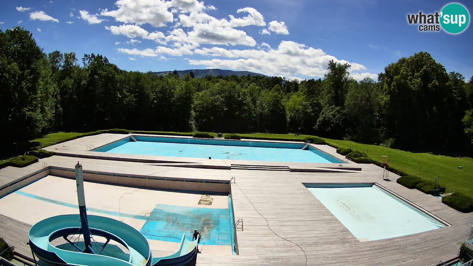 Webcam Schwimmbad der Insel Maribor