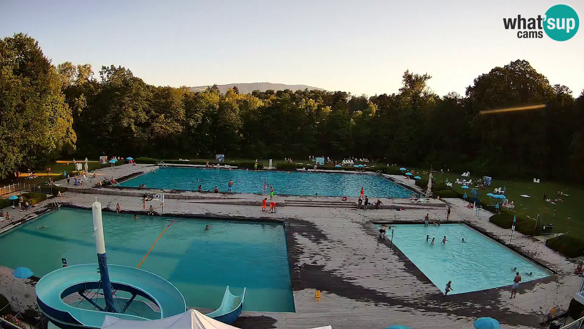 Webcam Schwimmbad der Insel Maribor