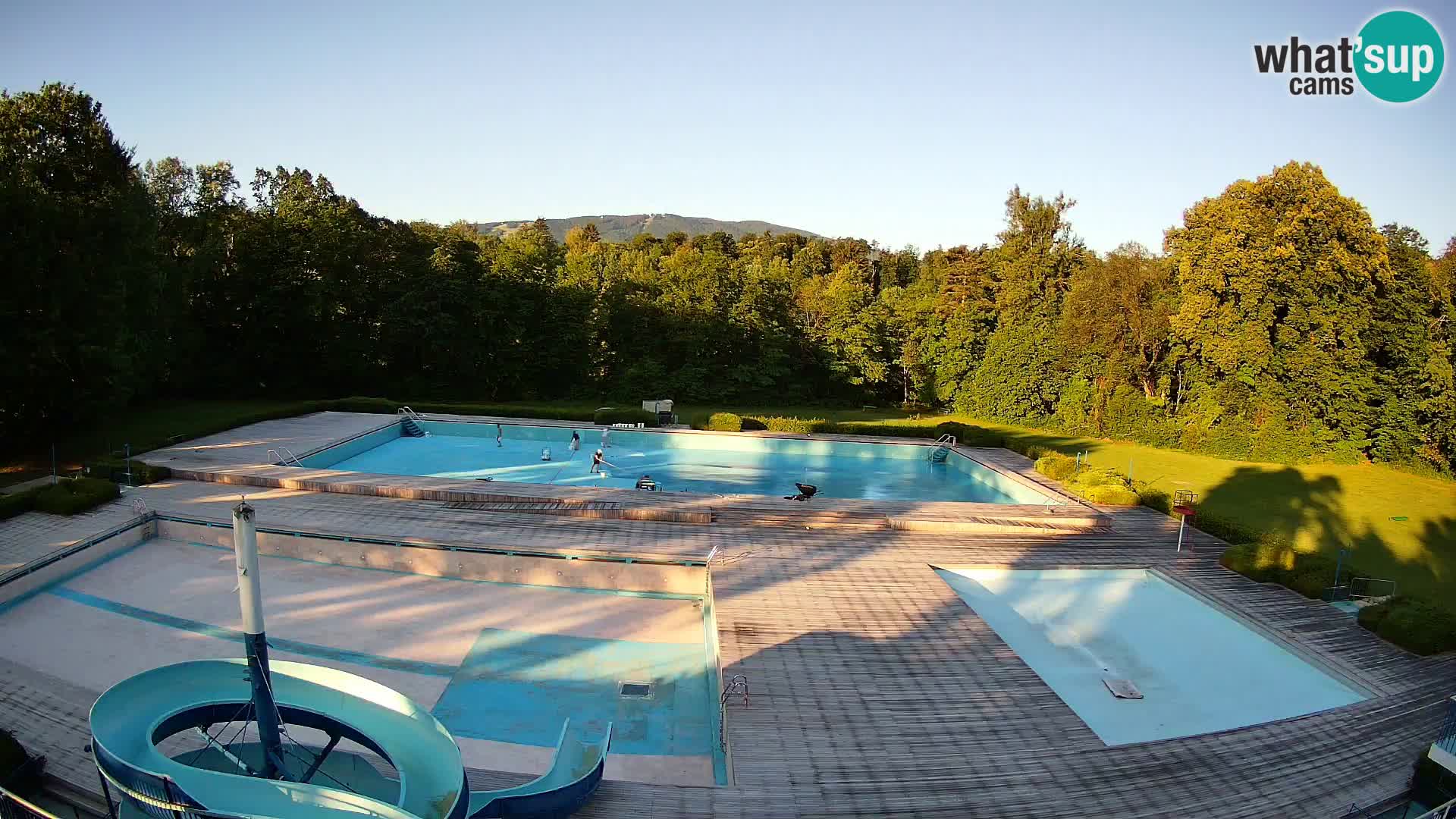 Webcam Schwimmbad der Insel Maribor