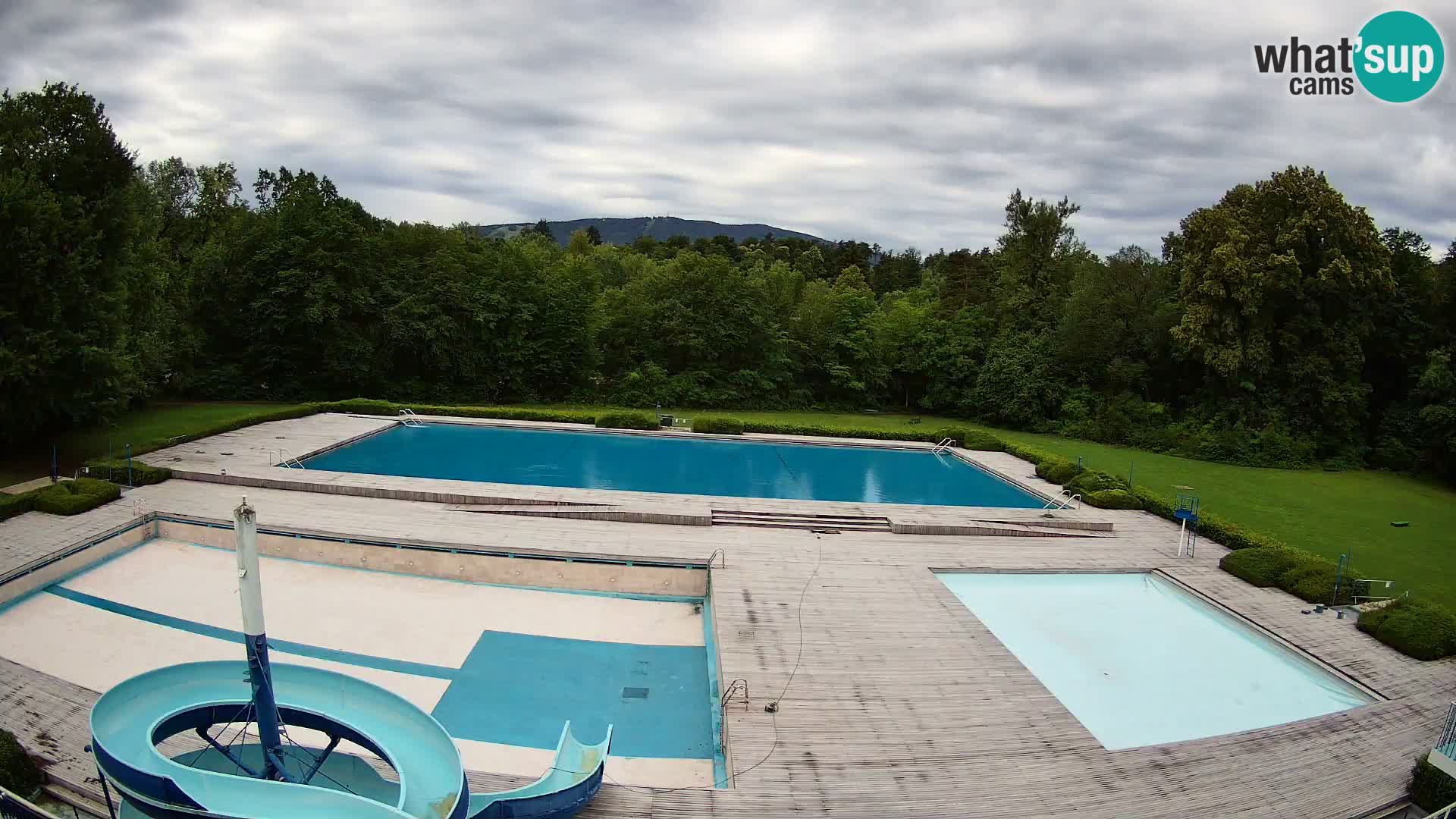 Webcam Schwimmbad der Insel Maribor