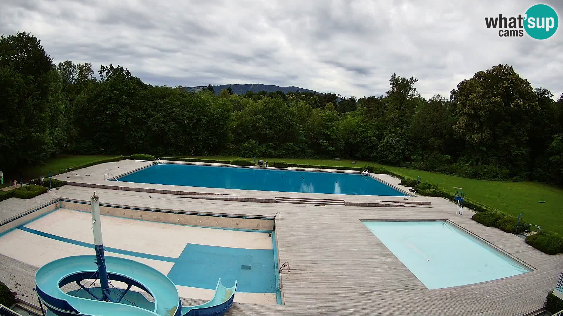 Webcam Schwimmbad der Insel Maribor