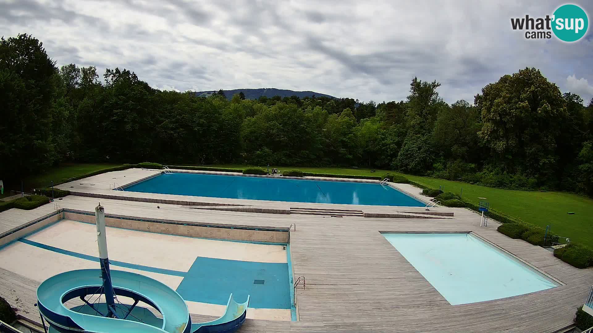 Webcam Schwimmbad der Insel Maribor