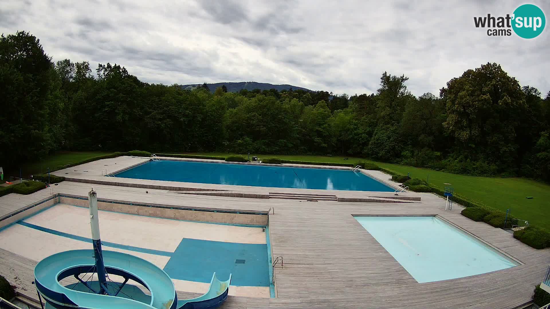 Webcam Schwimmbad der Insel Maribor